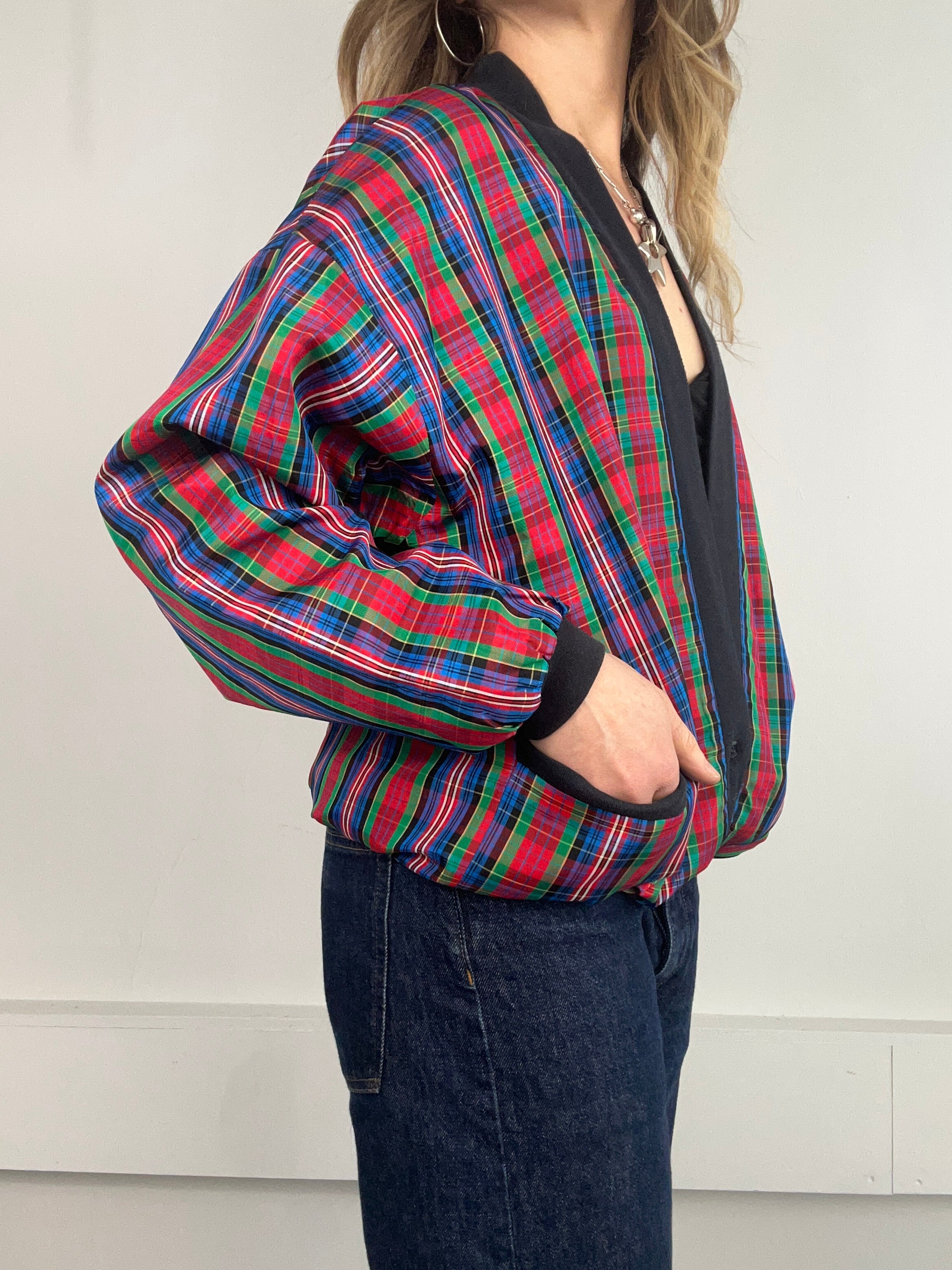 Tartan 80's jacket Size 10