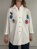 Flroal 90's Shirt Size L