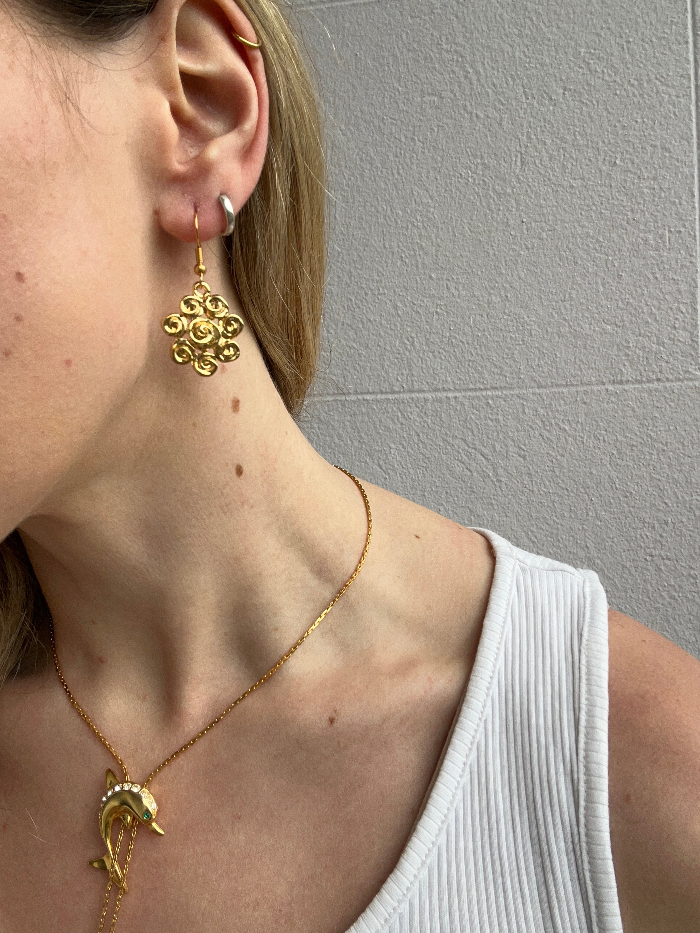 Daisy Swirl Earrings
