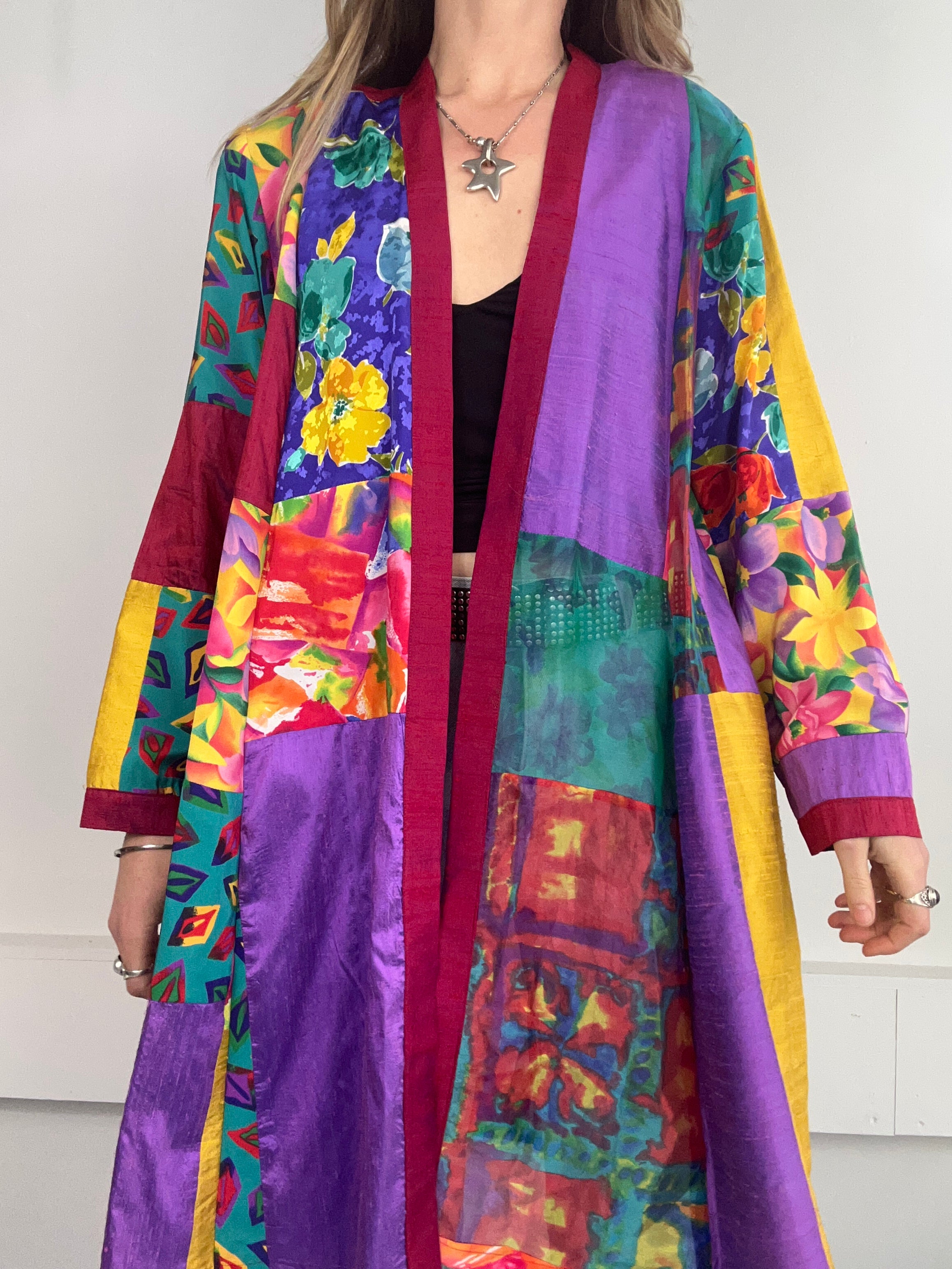Silk 80's Kimono Size 14