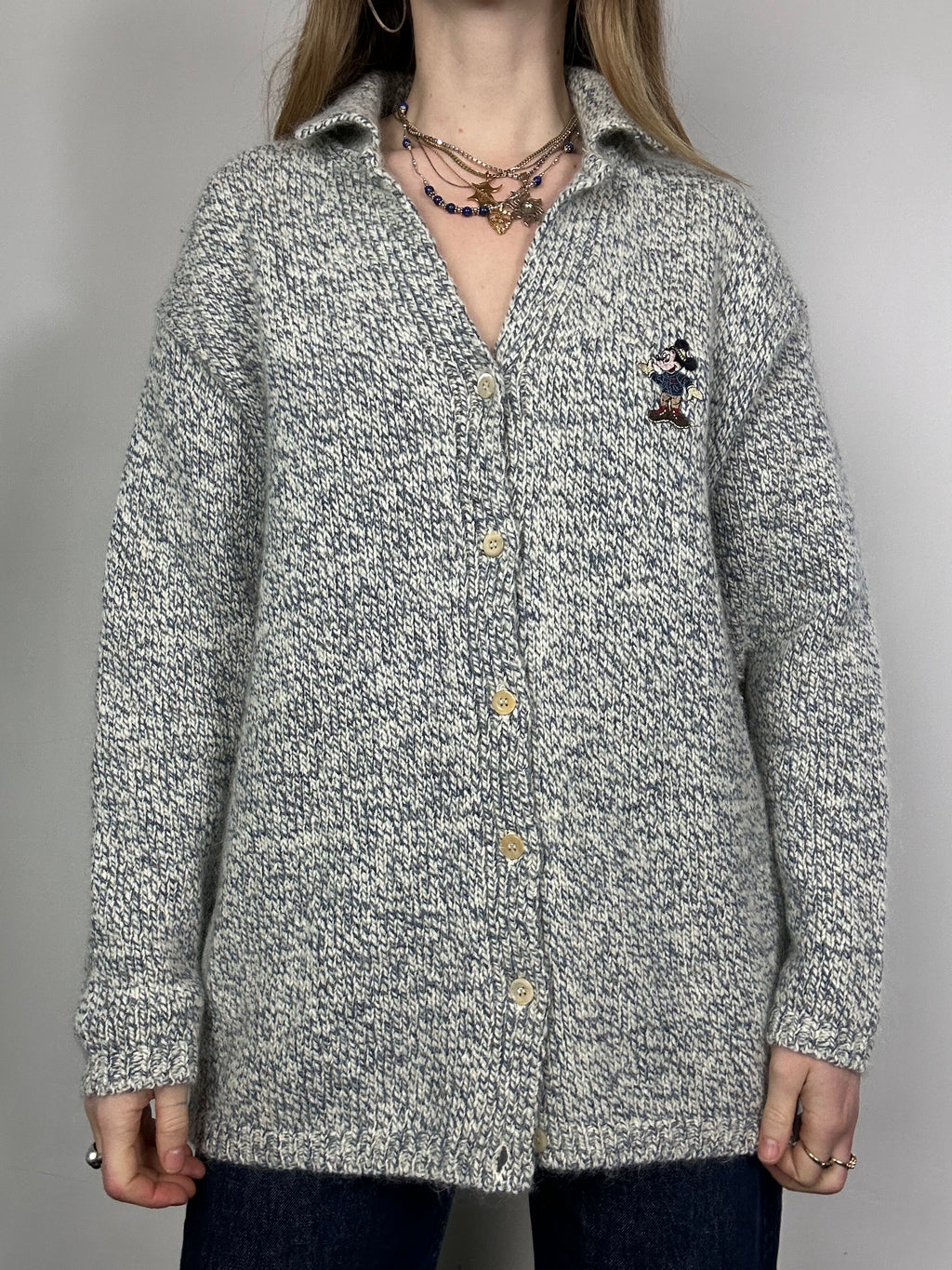 Minnie And Mickey Mouse Cardigan Size M