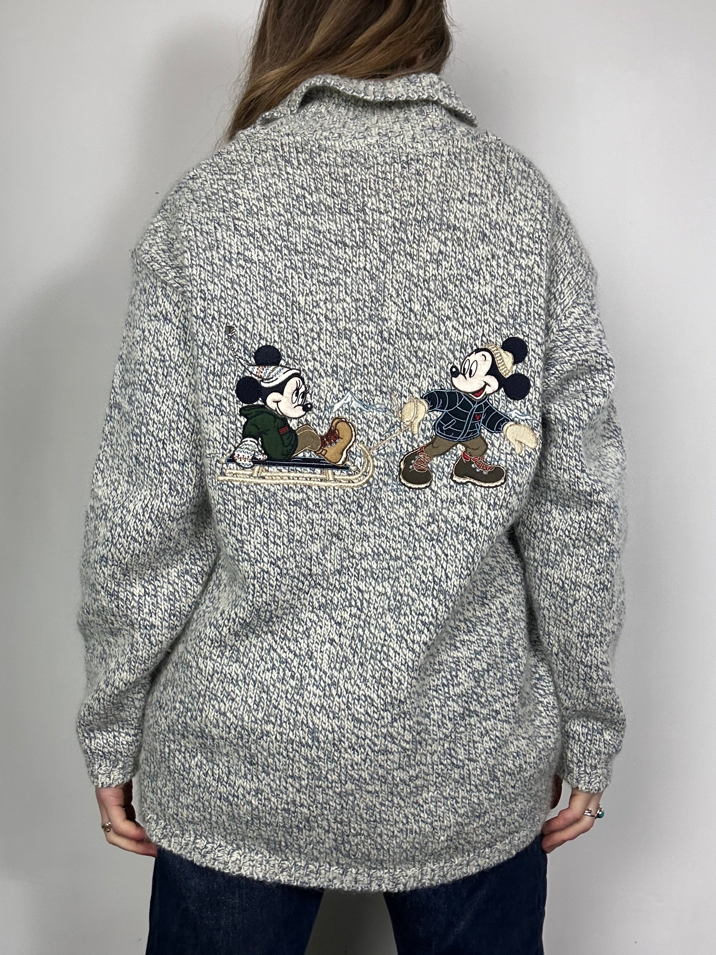 Minnie And Mickey Mouse Cardigan Size M