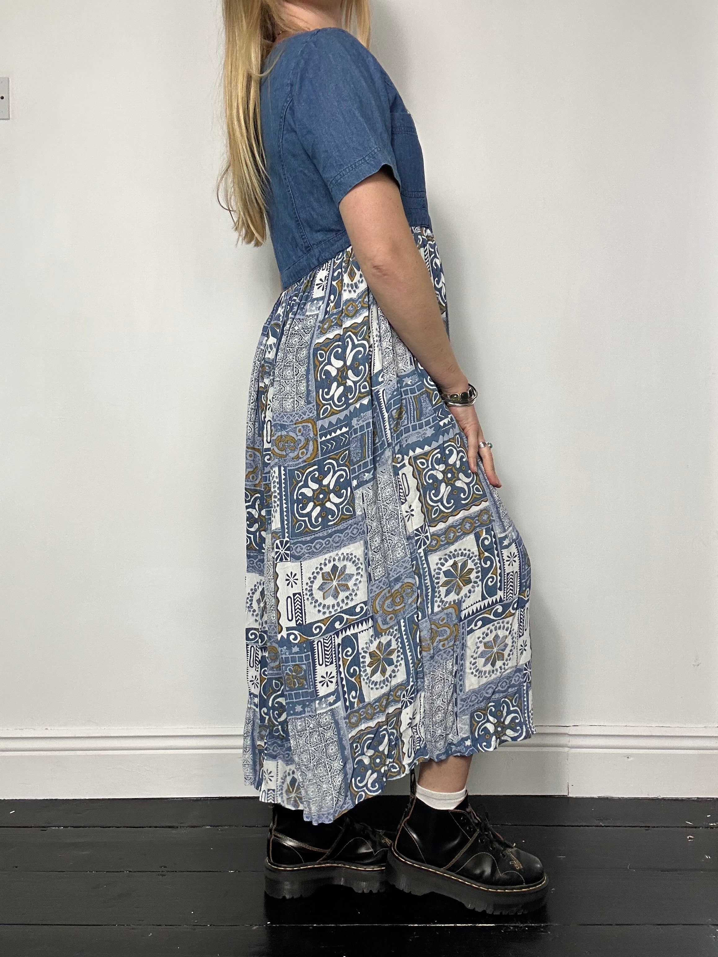 Denim Midi Dress Size 10/12