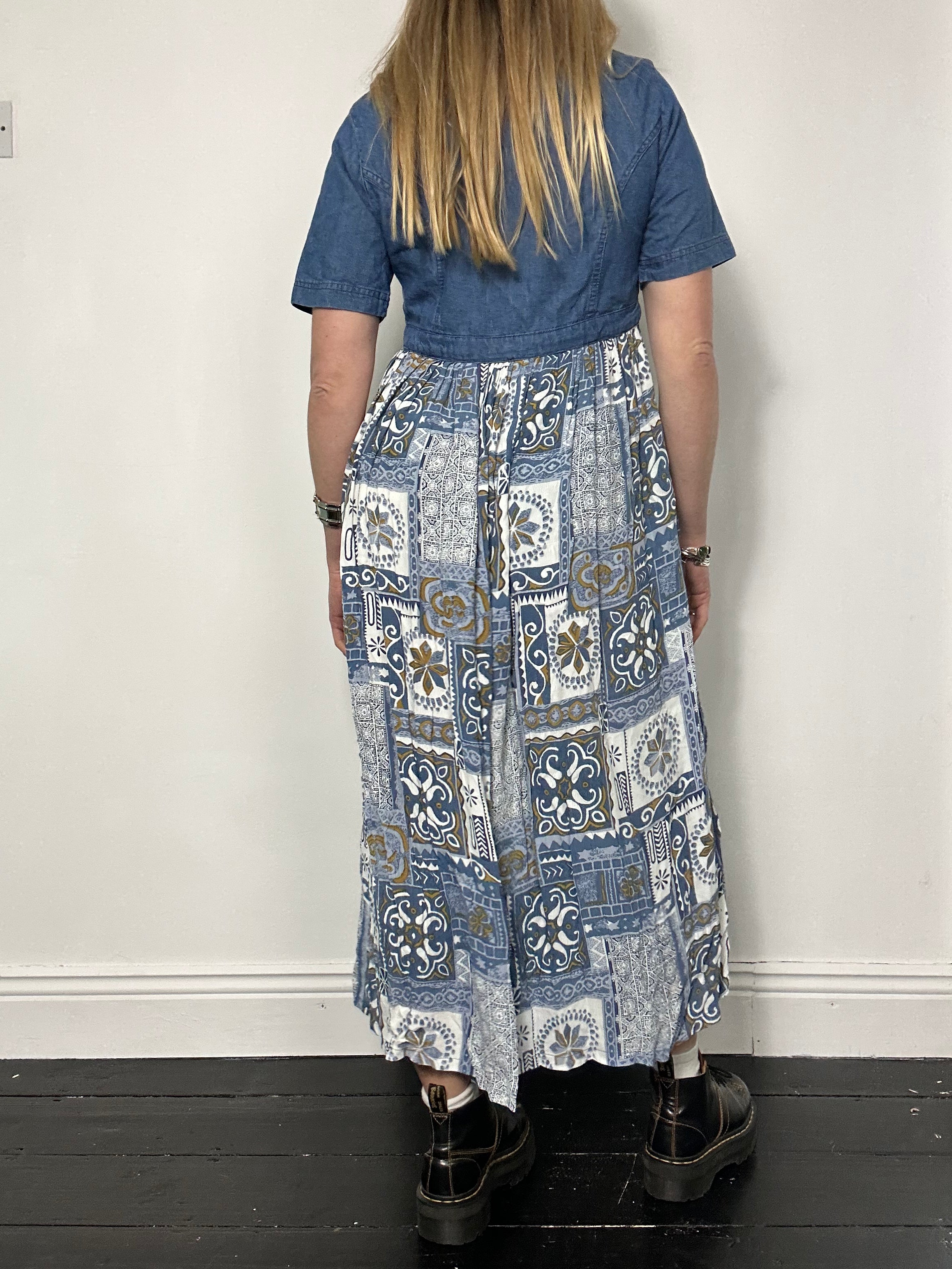 Denim Midi Dress Size 10/12