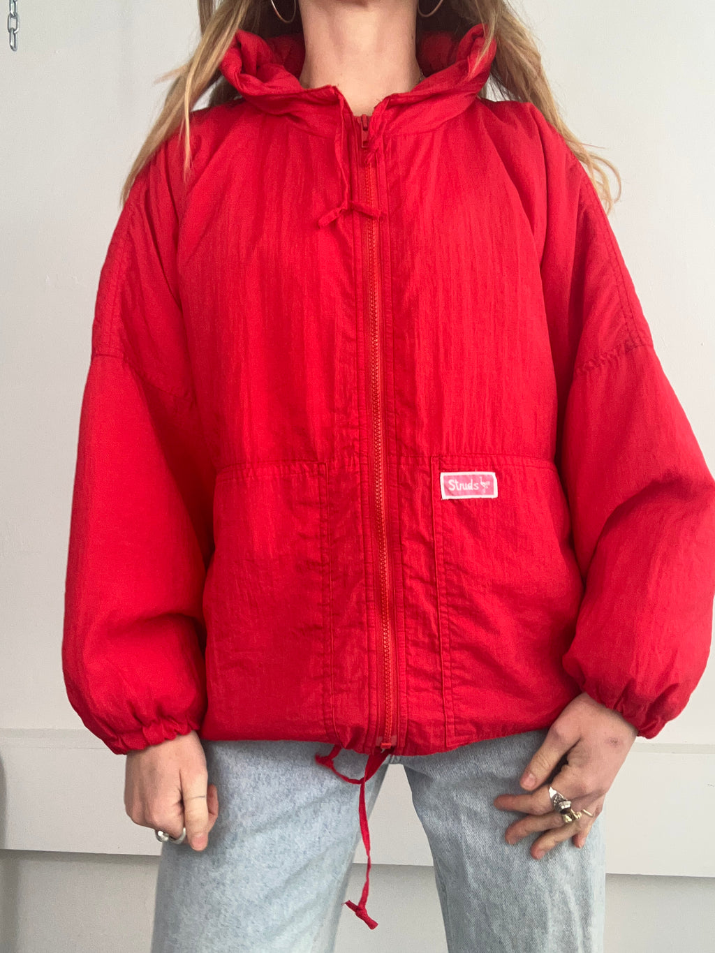 Red 80's Jacket Size M