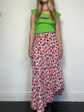 Pink Floral Wrap Skirt size 10