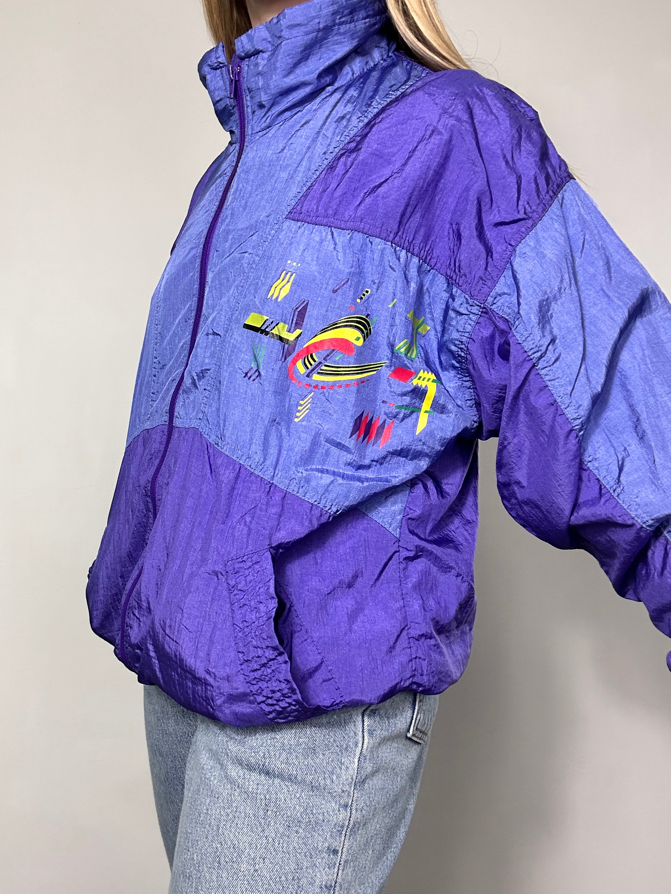 Purple 80's Shell Jacket Size 10