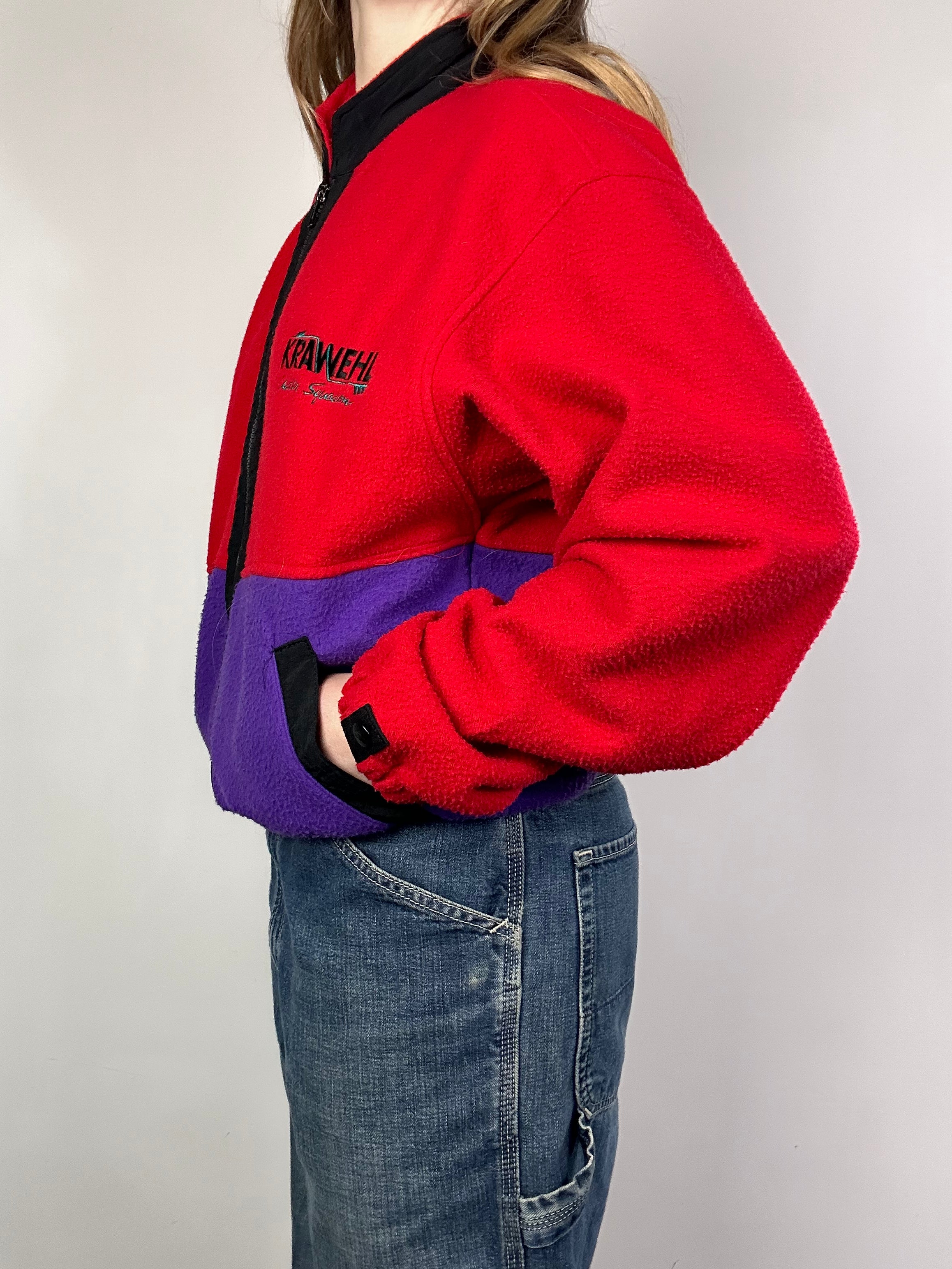 Red And Purple Fleece Size 10