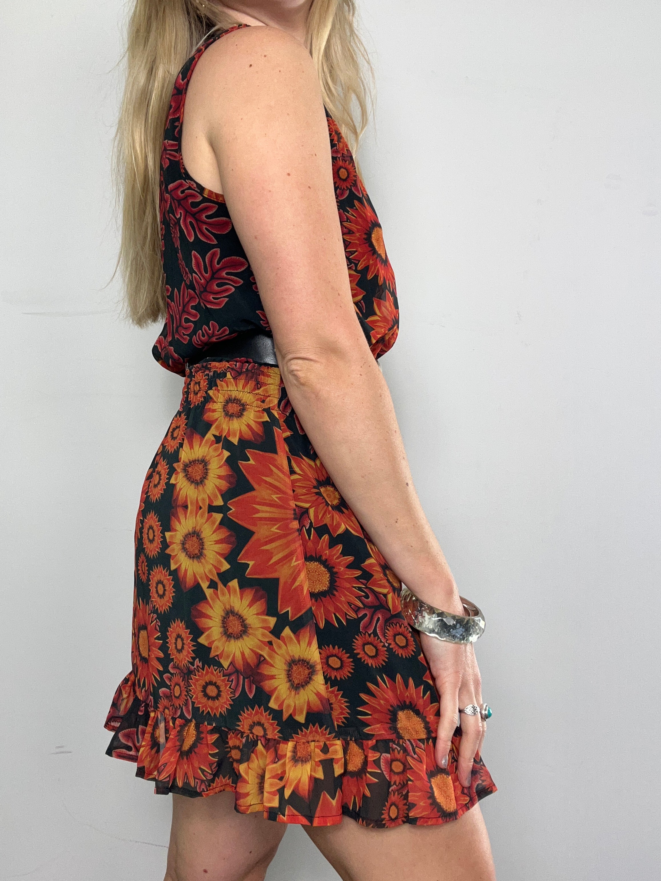 Desigaul Sunflower Dress Size 8/10