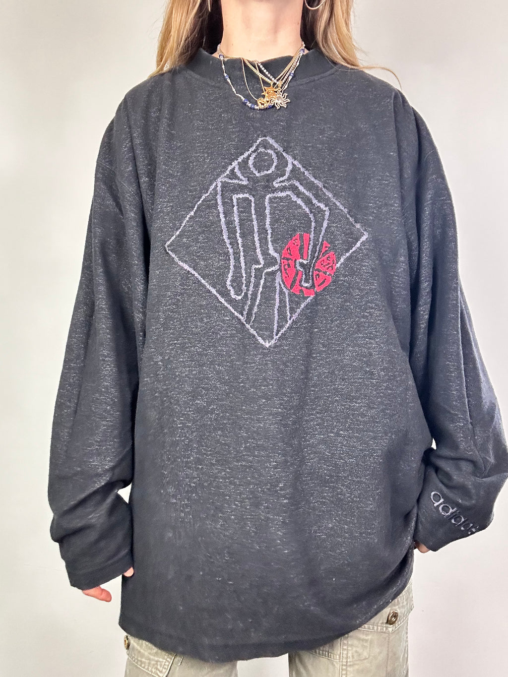 Adidas 90's Basketball Sweater Size XL