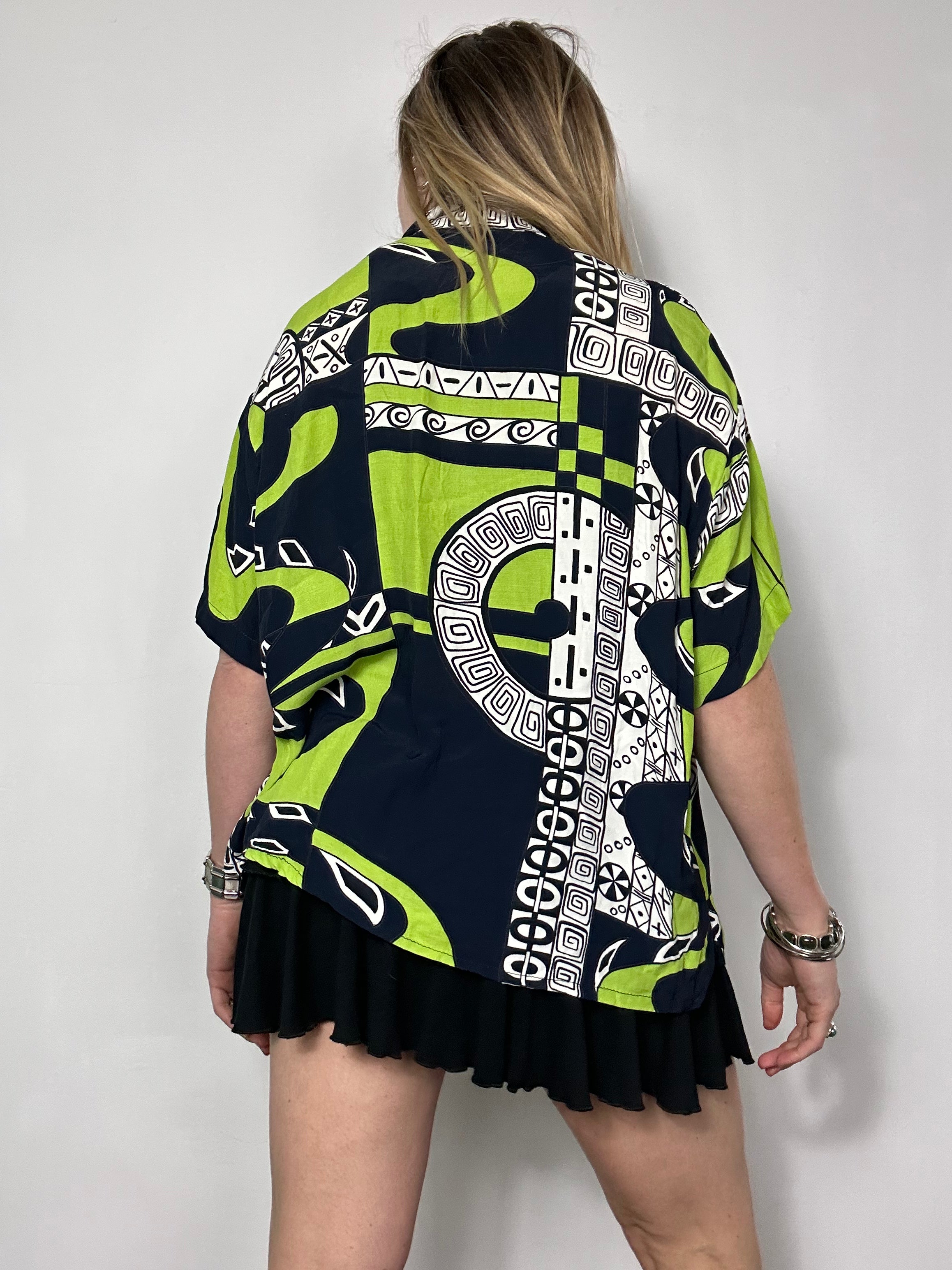 Navy And Green 80's Size 12