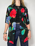 Floral 80's Shirt Size 14