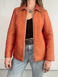 Orange eyelet Zip Jacket Size 10