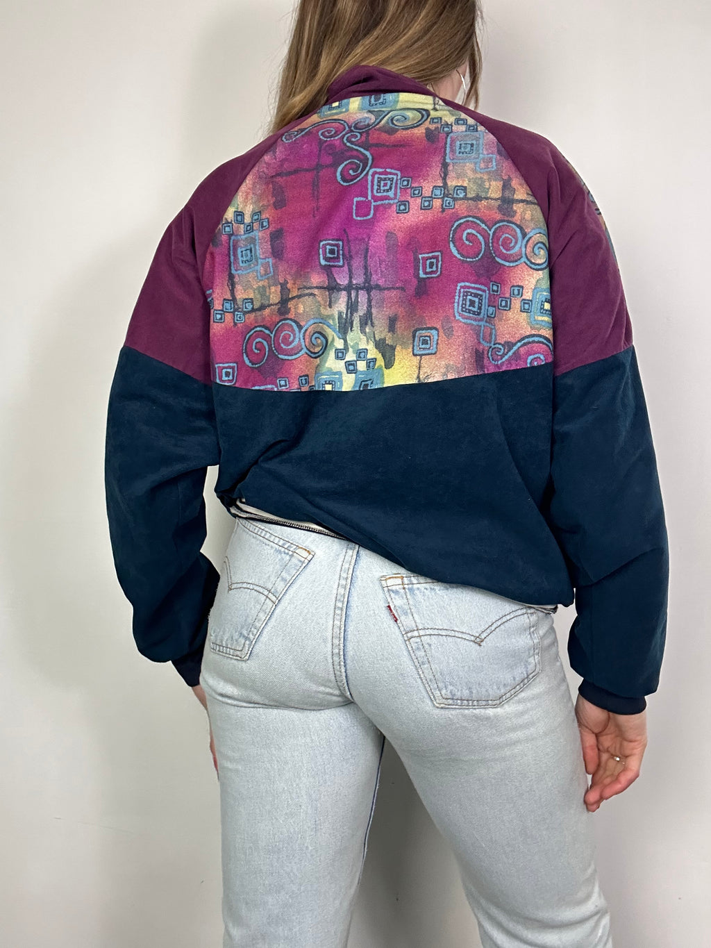Swirl Track Jacket 80's Size 10
