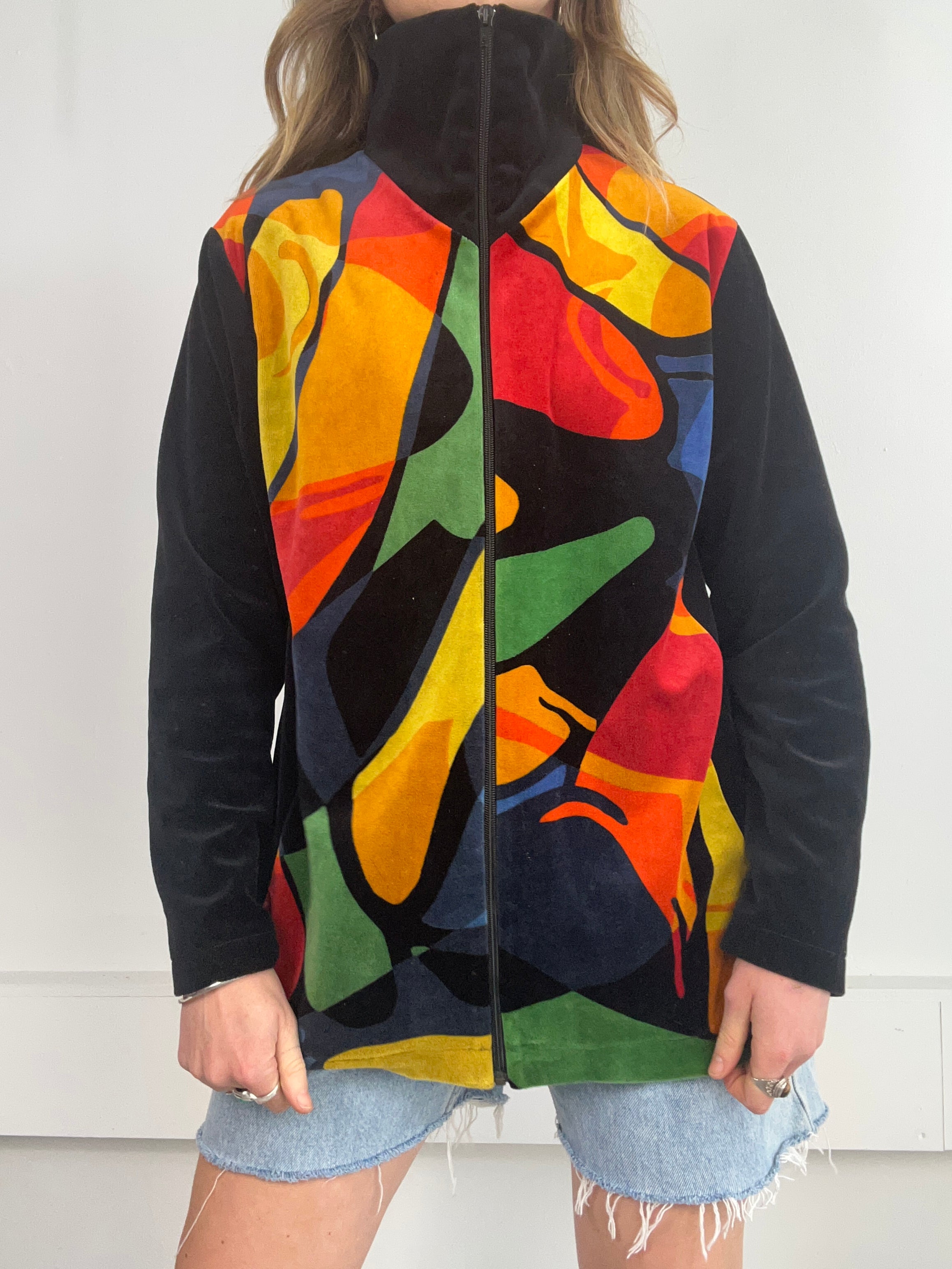 Velour Track jacket 80's Size M