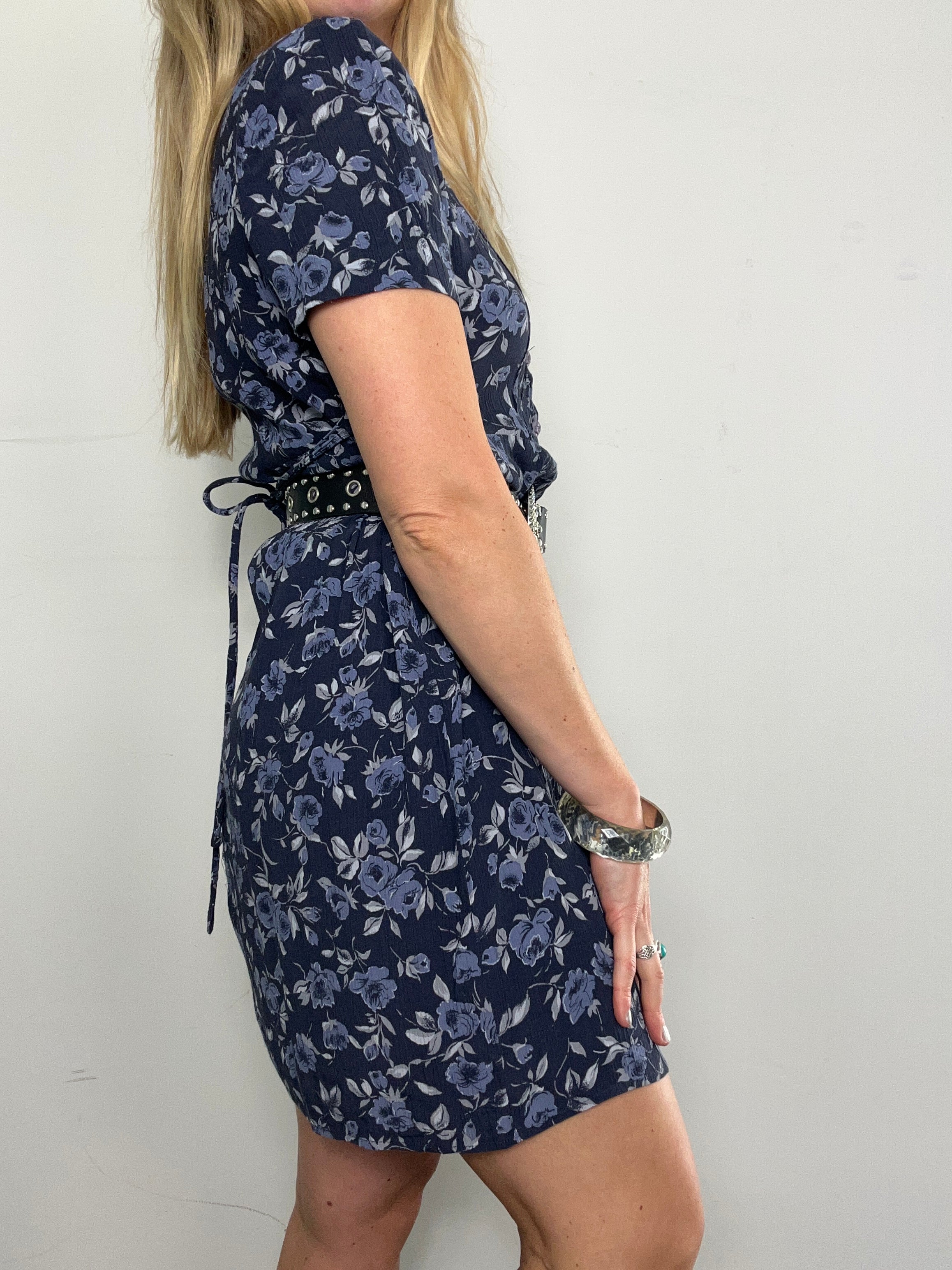 90's Navy Tea Dress Size 12