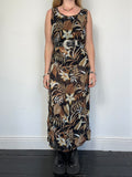 Floral Midi Dress 90's Size 12
