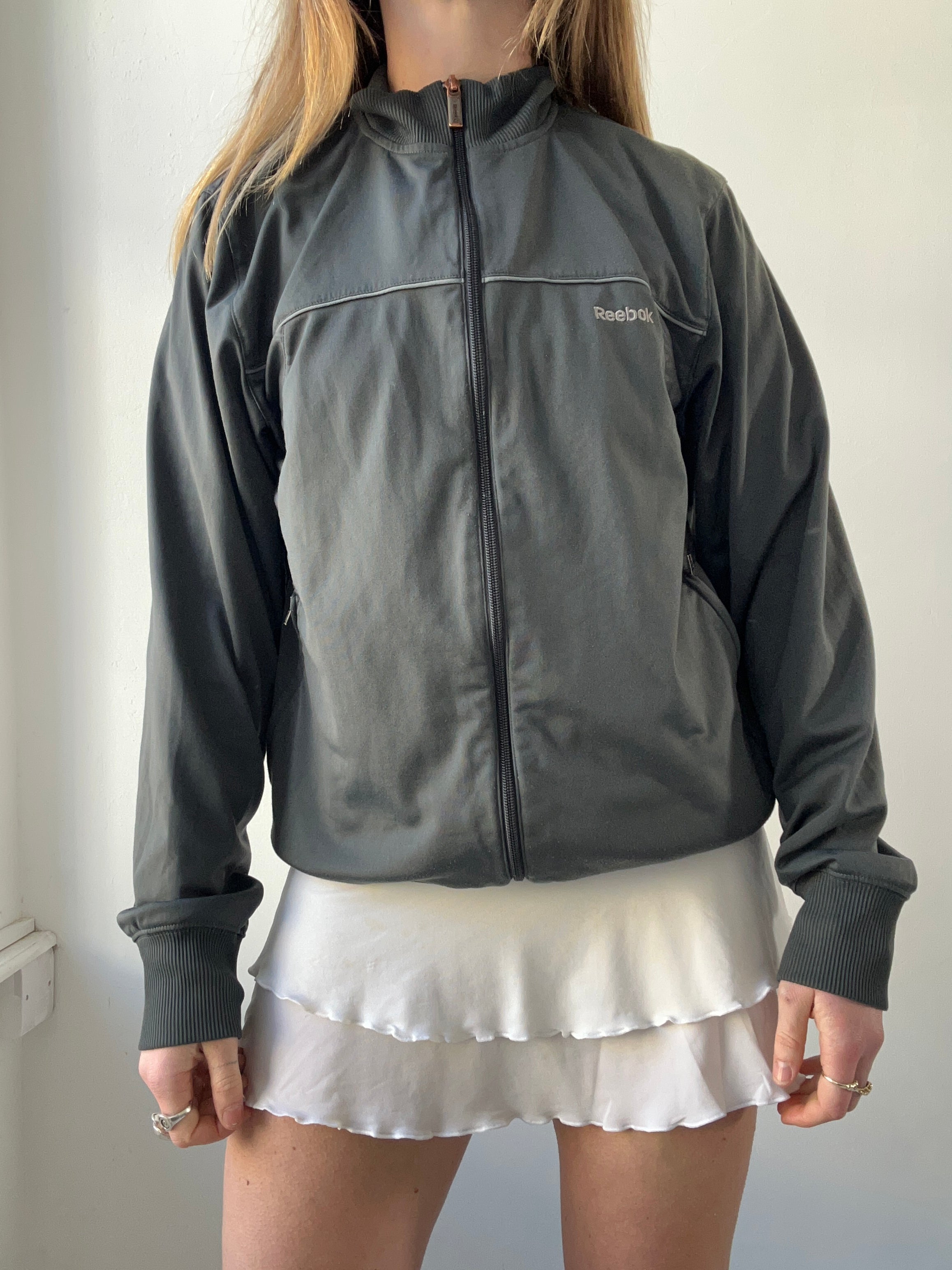 Reebok Grey Track Jacket Size M