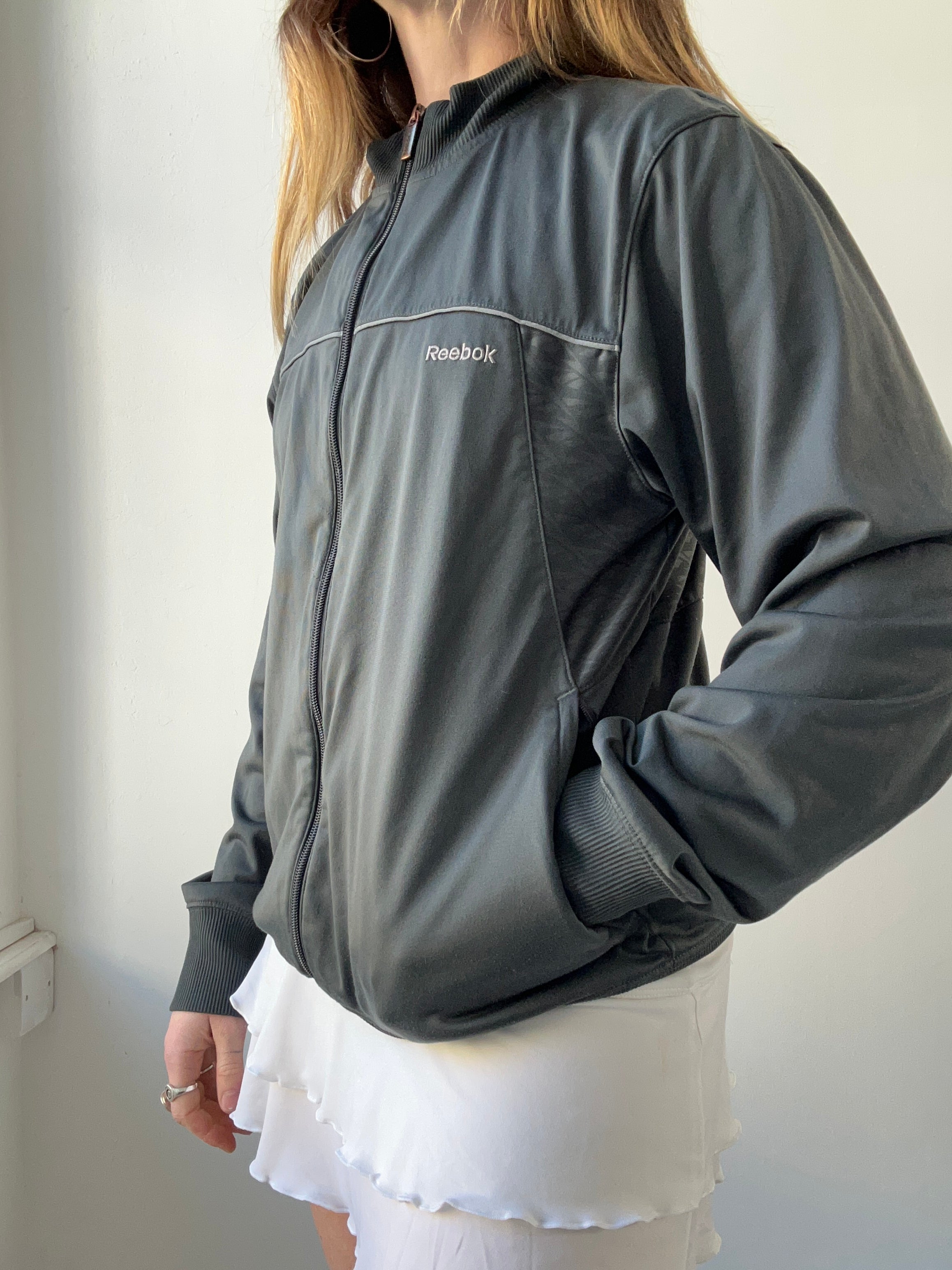 Reebok Grey Track Jacket Size M