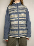 Sherling Lined Cardi Size L