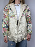 Cream Floral 90's Jacket Size 10/12