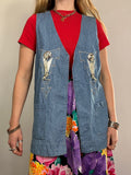 Denim 80's Western Waistcoat Size 12
