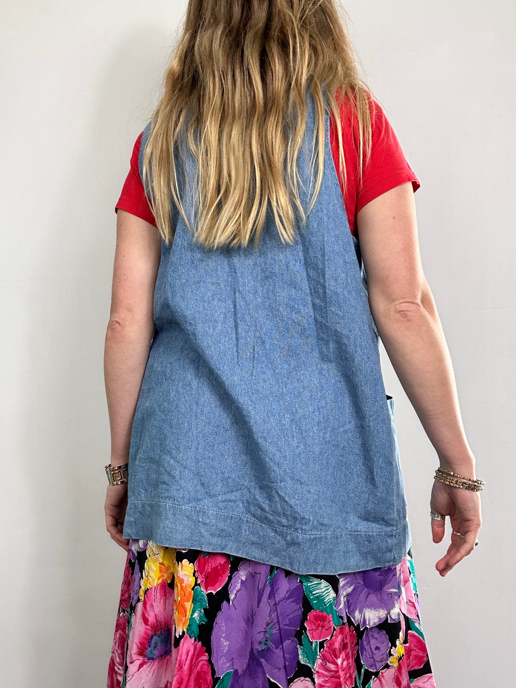 Denim 80's Western Waistcoat Size 12