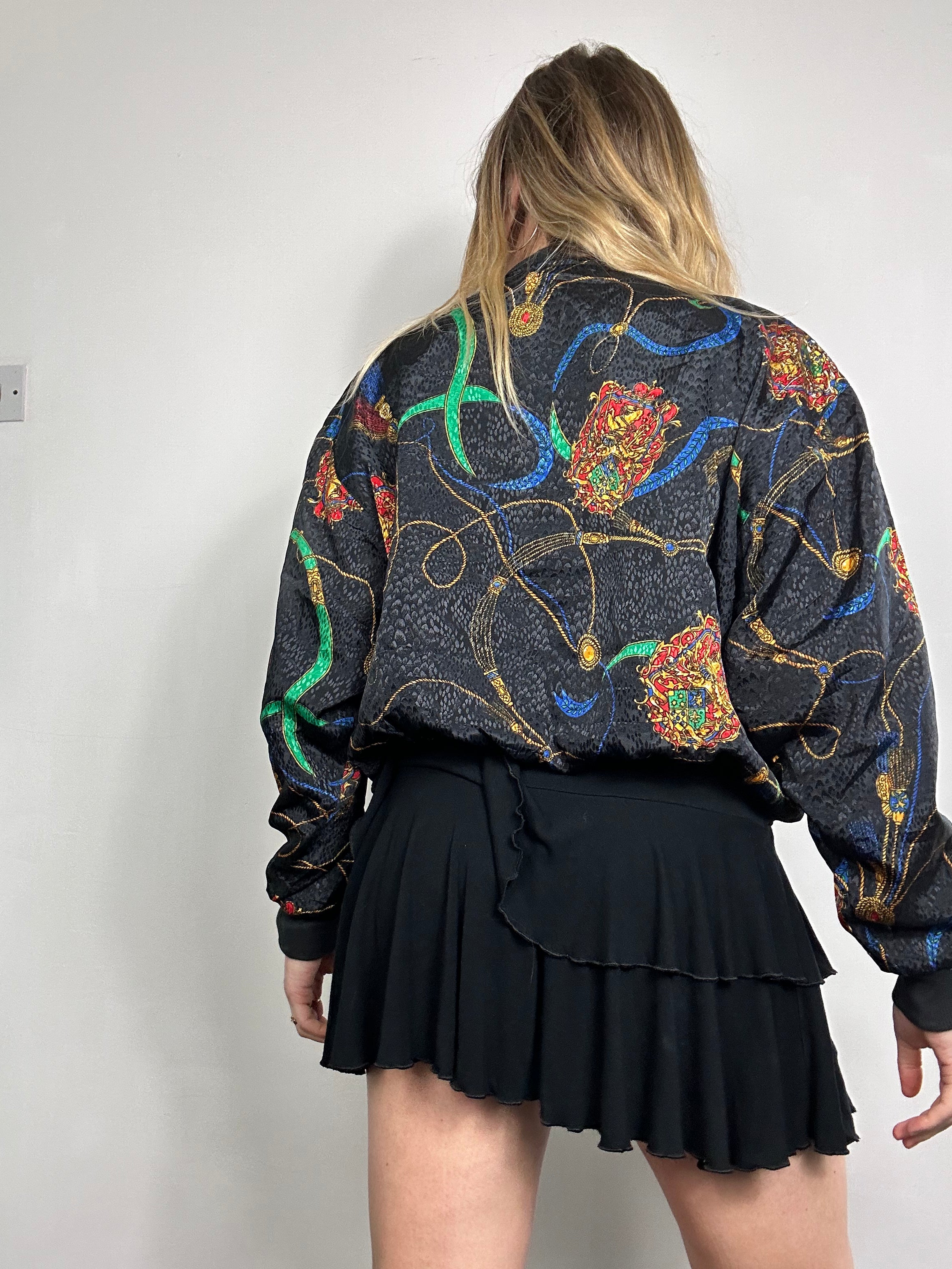 Silky 80's Bomber Jacket Size 10