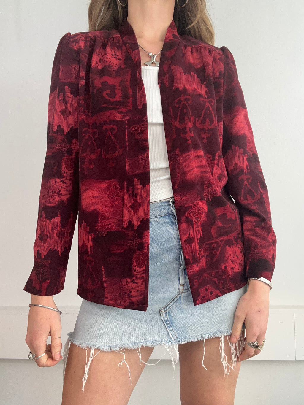 80's Floral Jacket Size 10