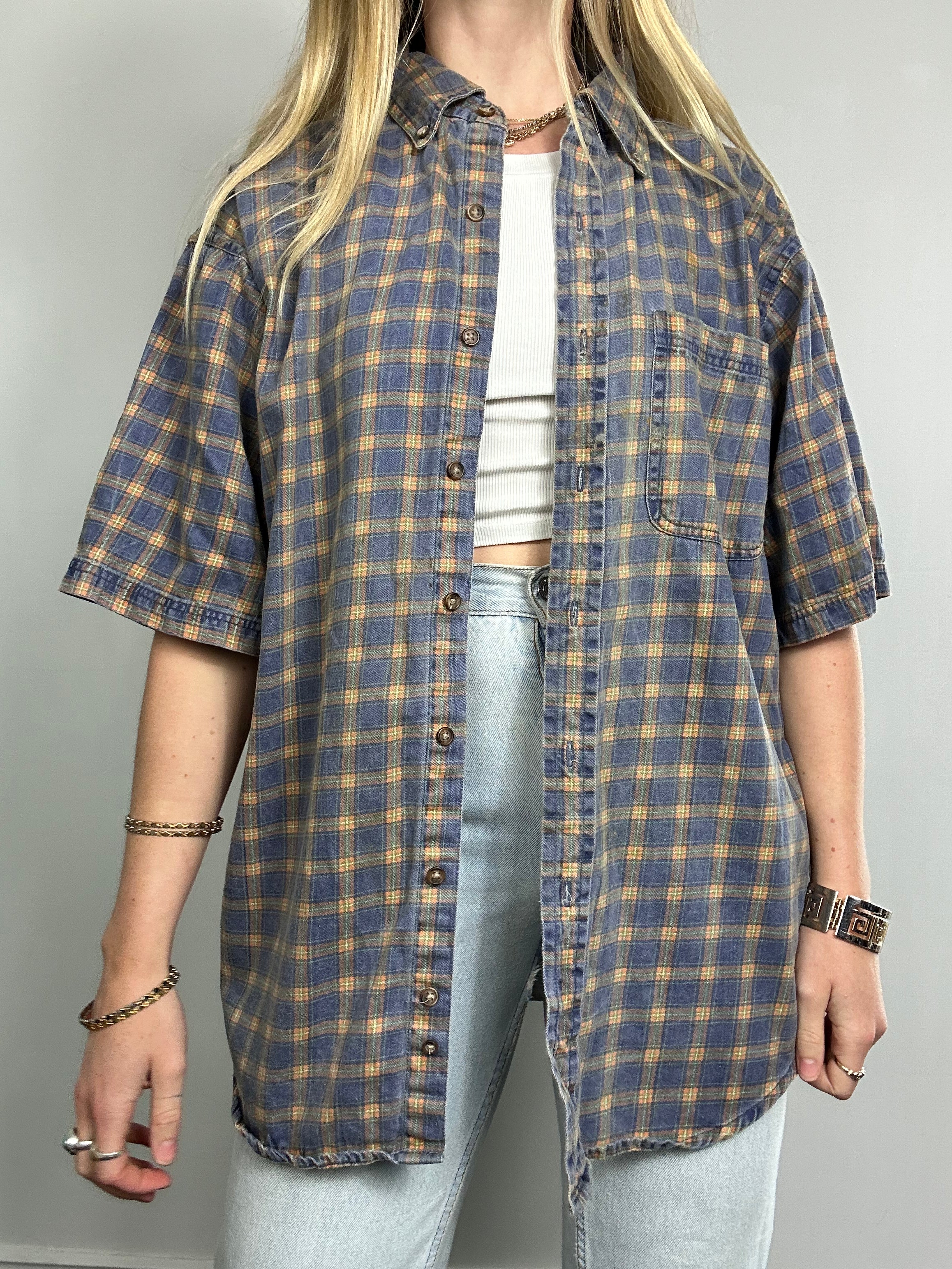 Tartan 90's Shirt Size L