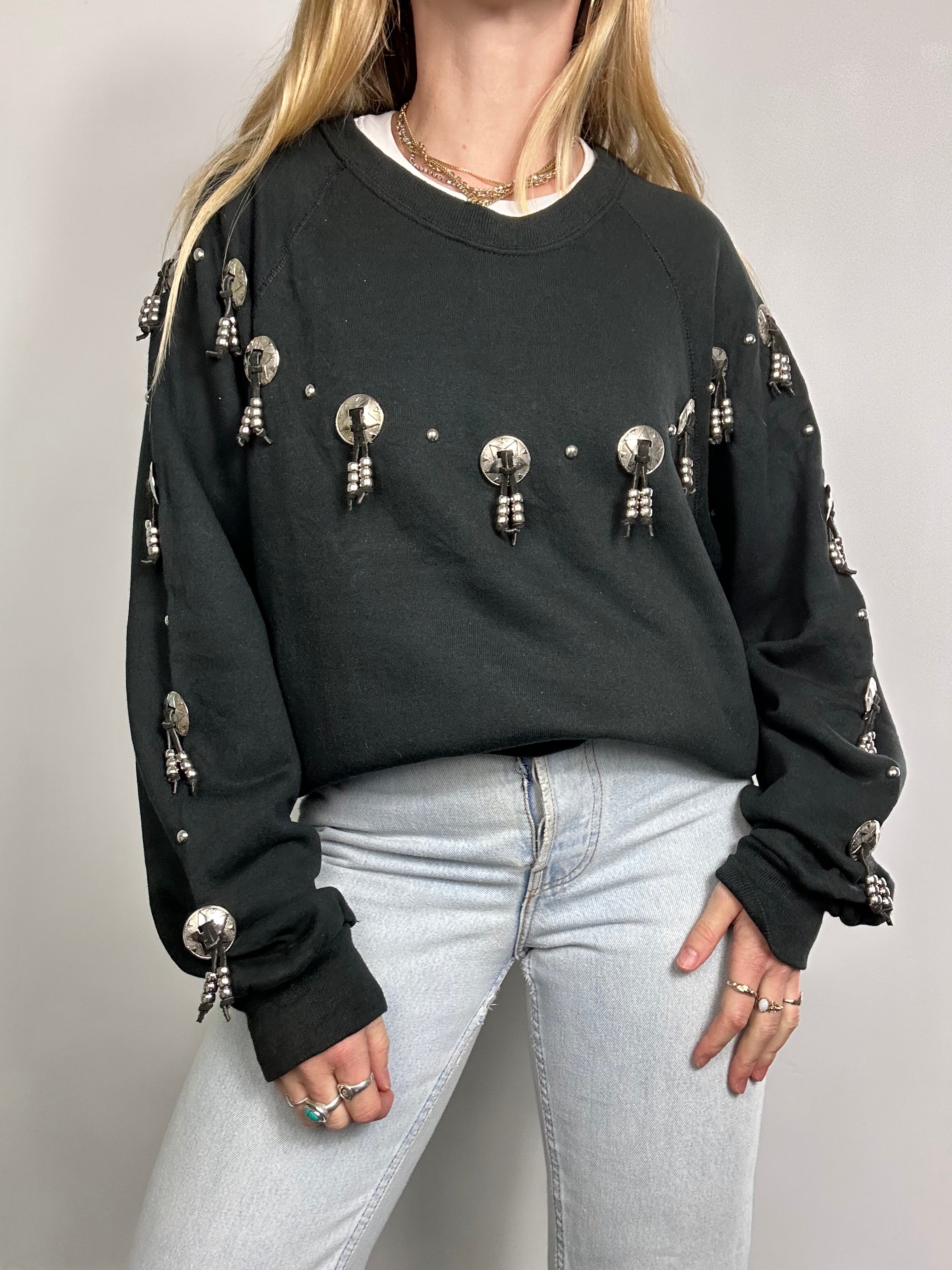 Western Embellished Sweater Size Xl