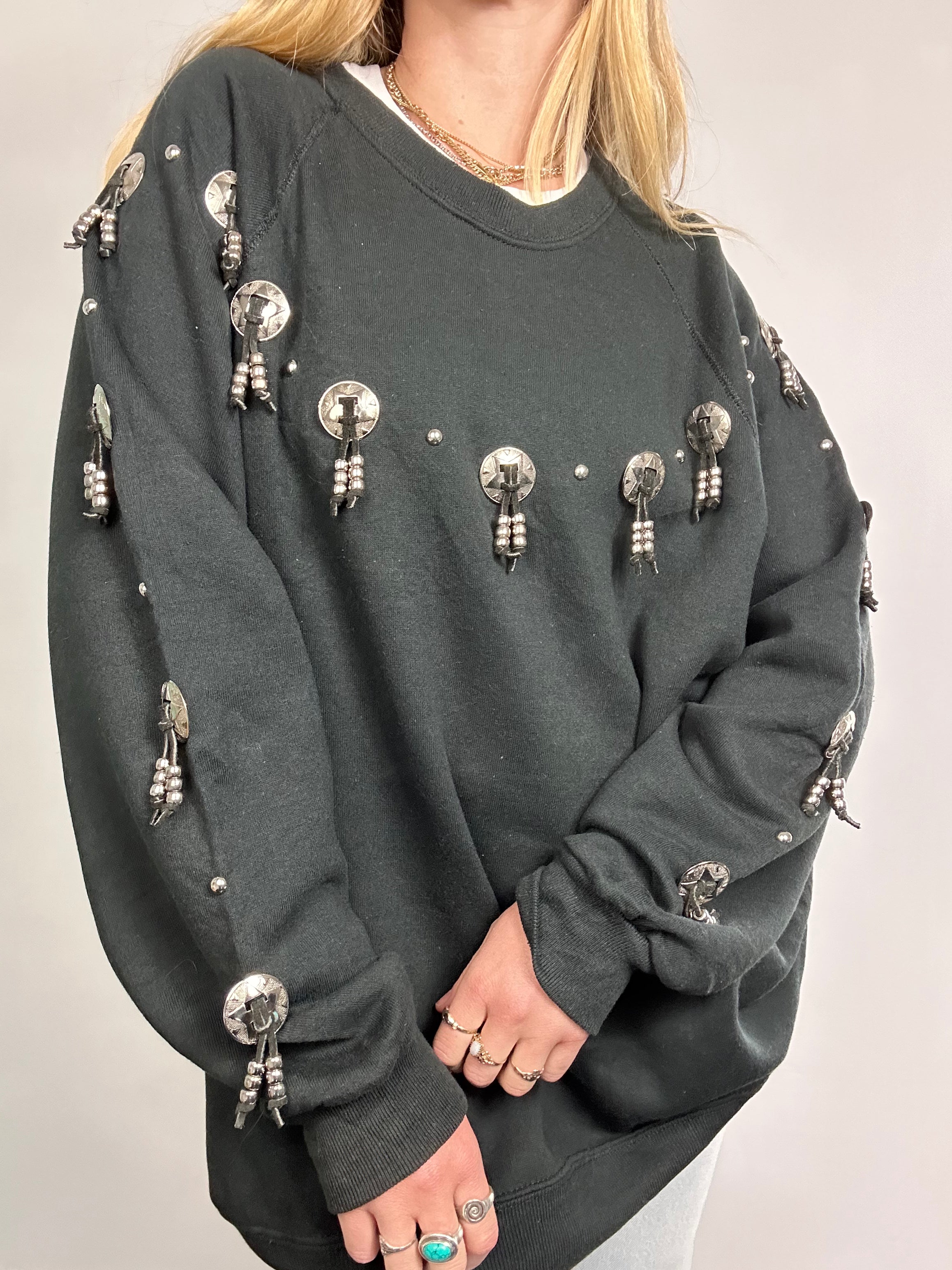 Western Embellished Sweater Size Xl