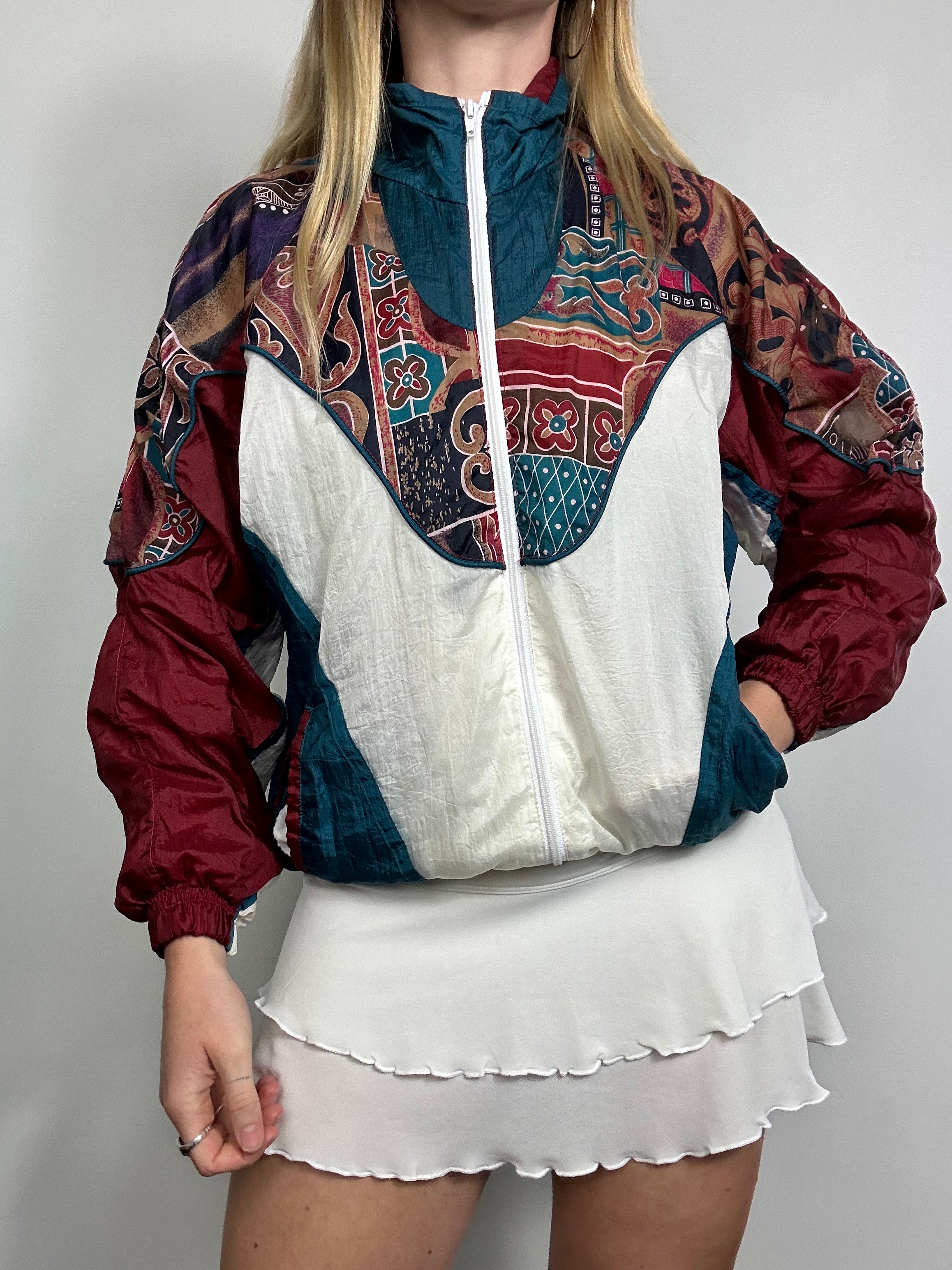 Wine80's Shell Jacket Size S