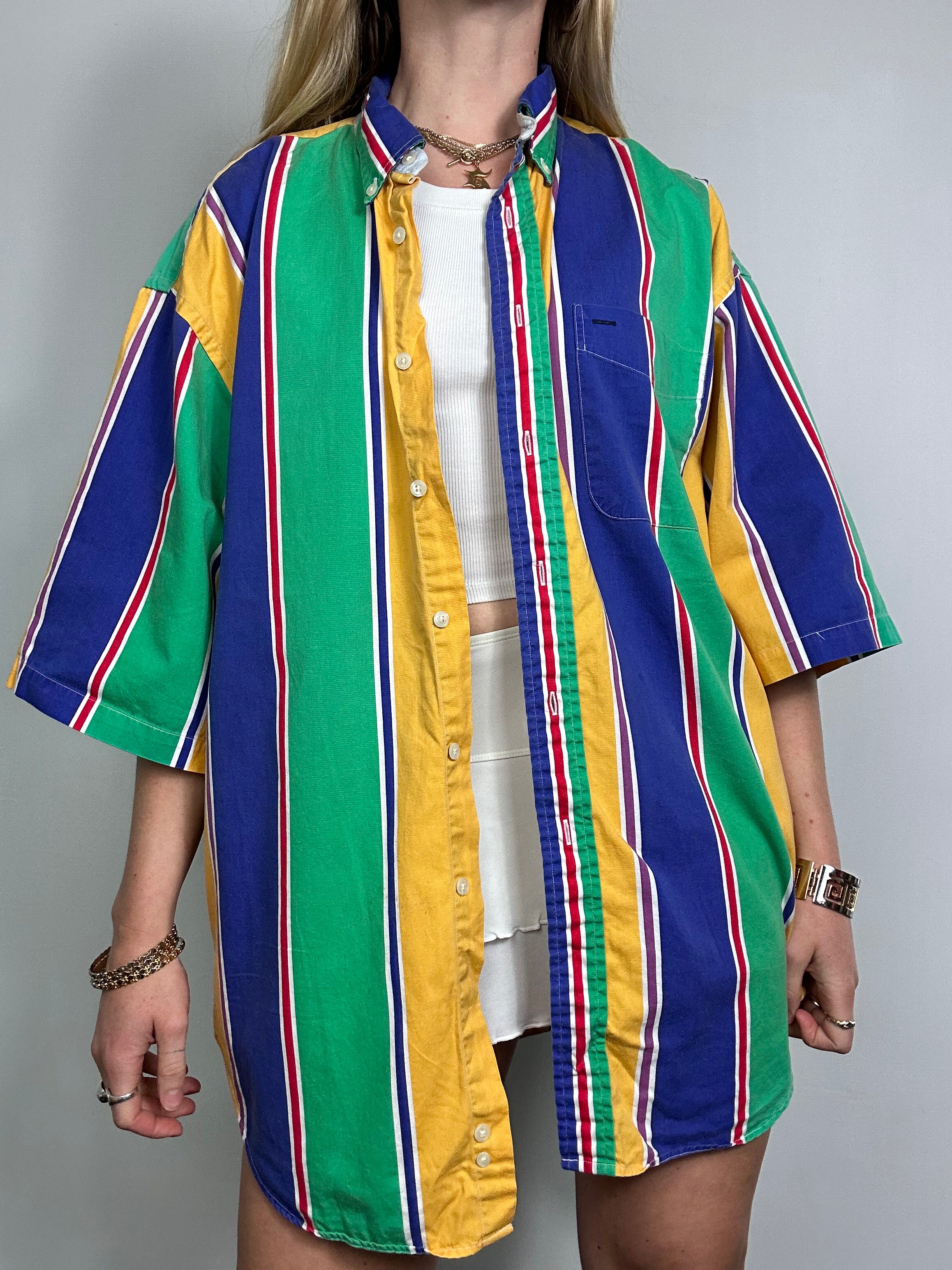 Striped Cotten Shirt Size Xl