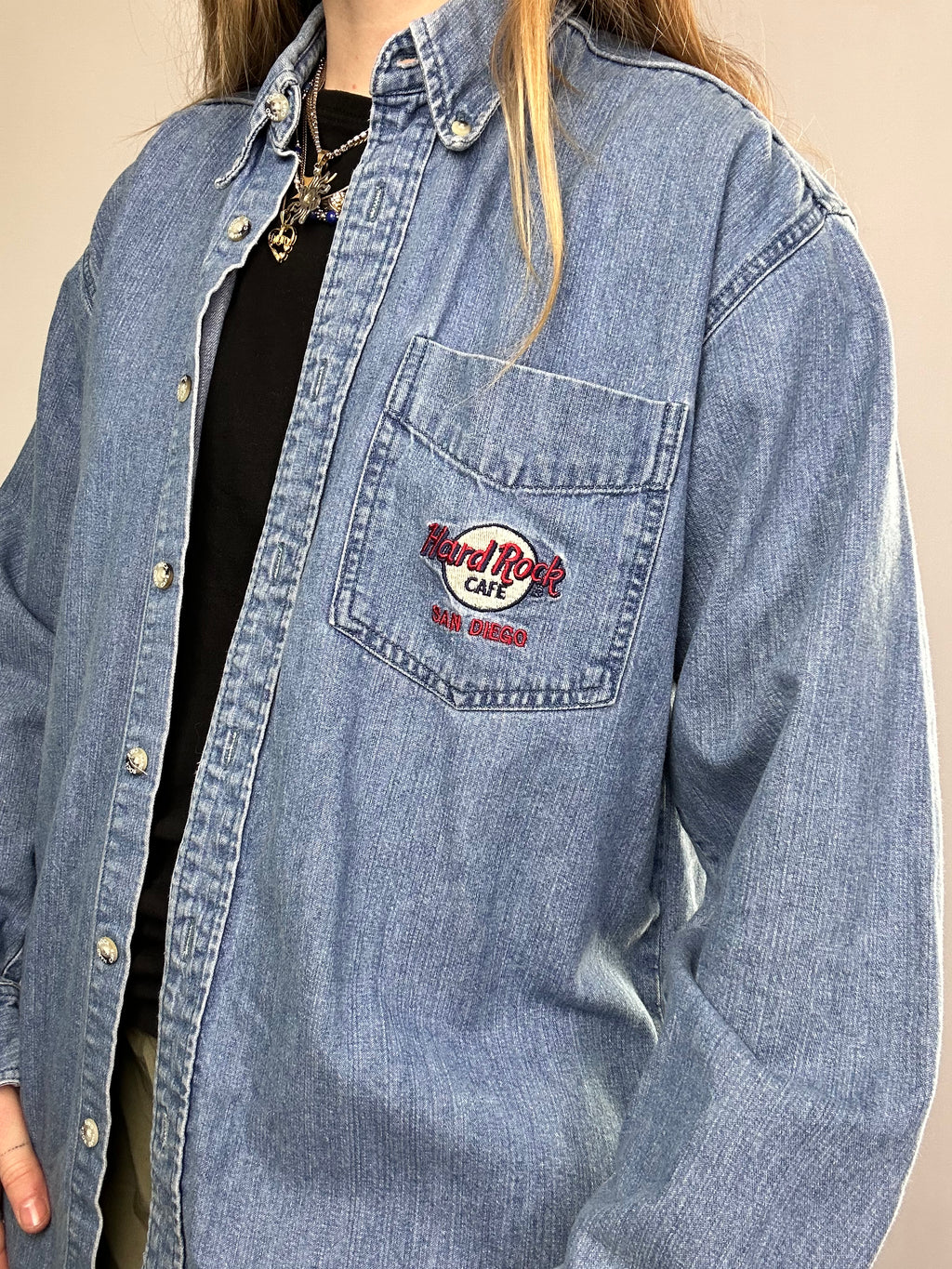Hard Rock Denim Shirt Size M