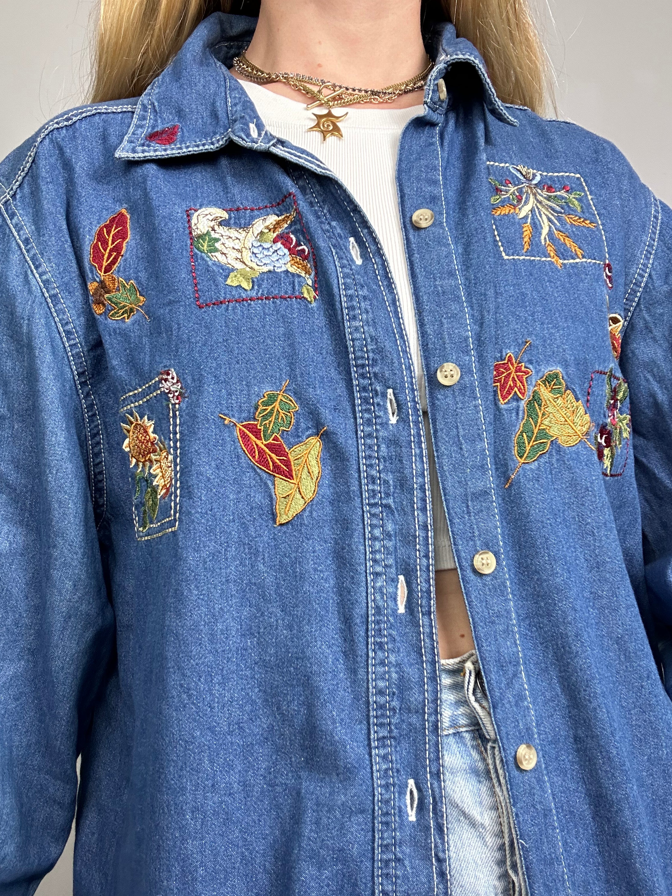 Denim 90's Autumnal Shirt Size L