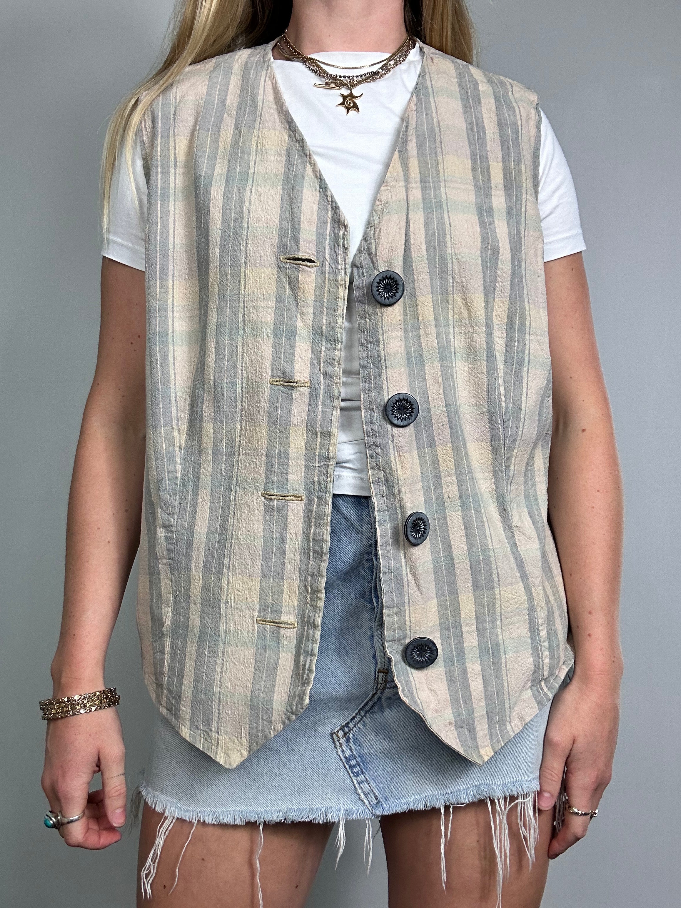 Reversible 90's Waistcoat Size 14