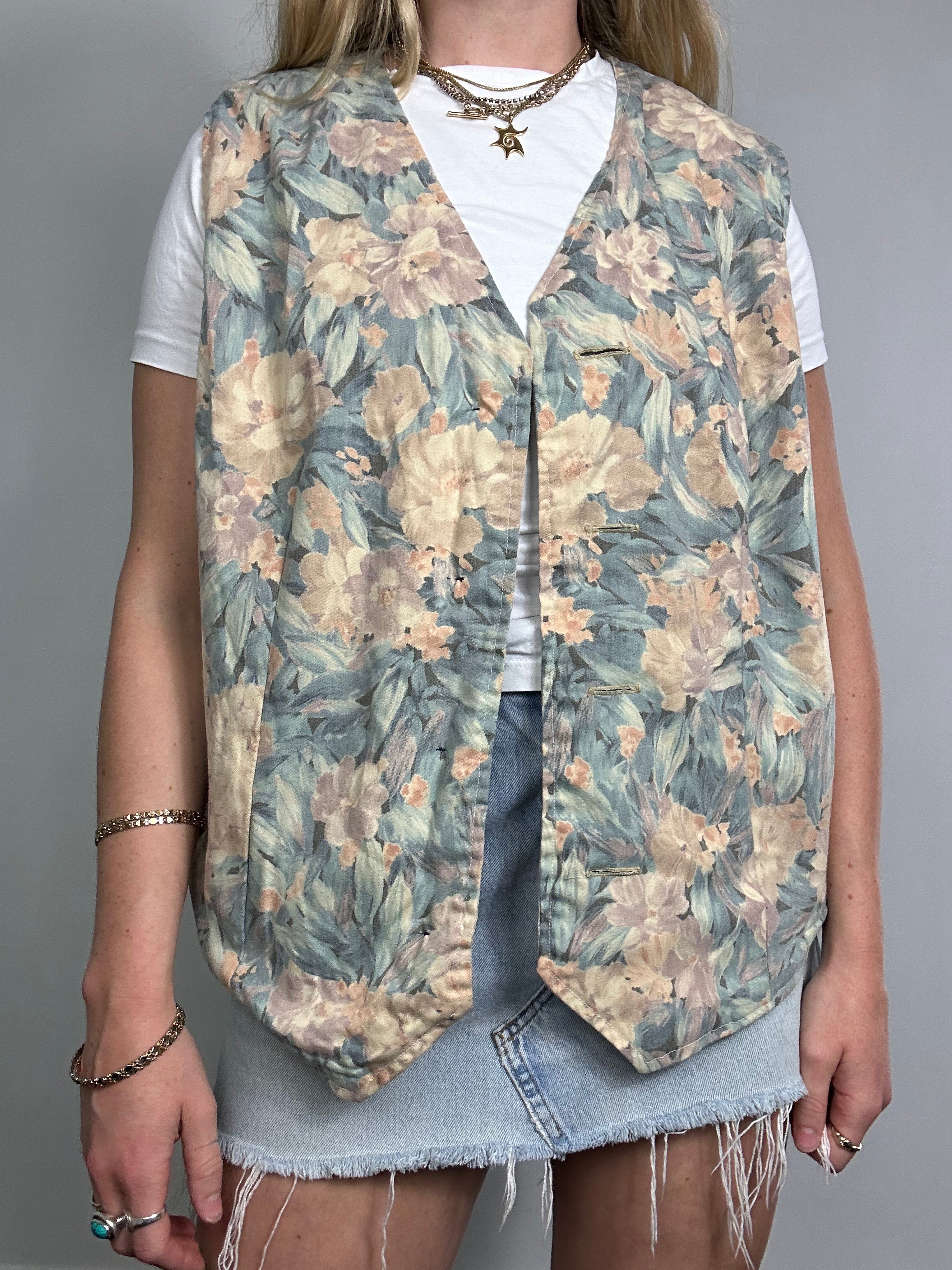 Reversible 90's Waistcoat Size 14