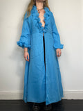 Blue 1970's Polkadot Duster