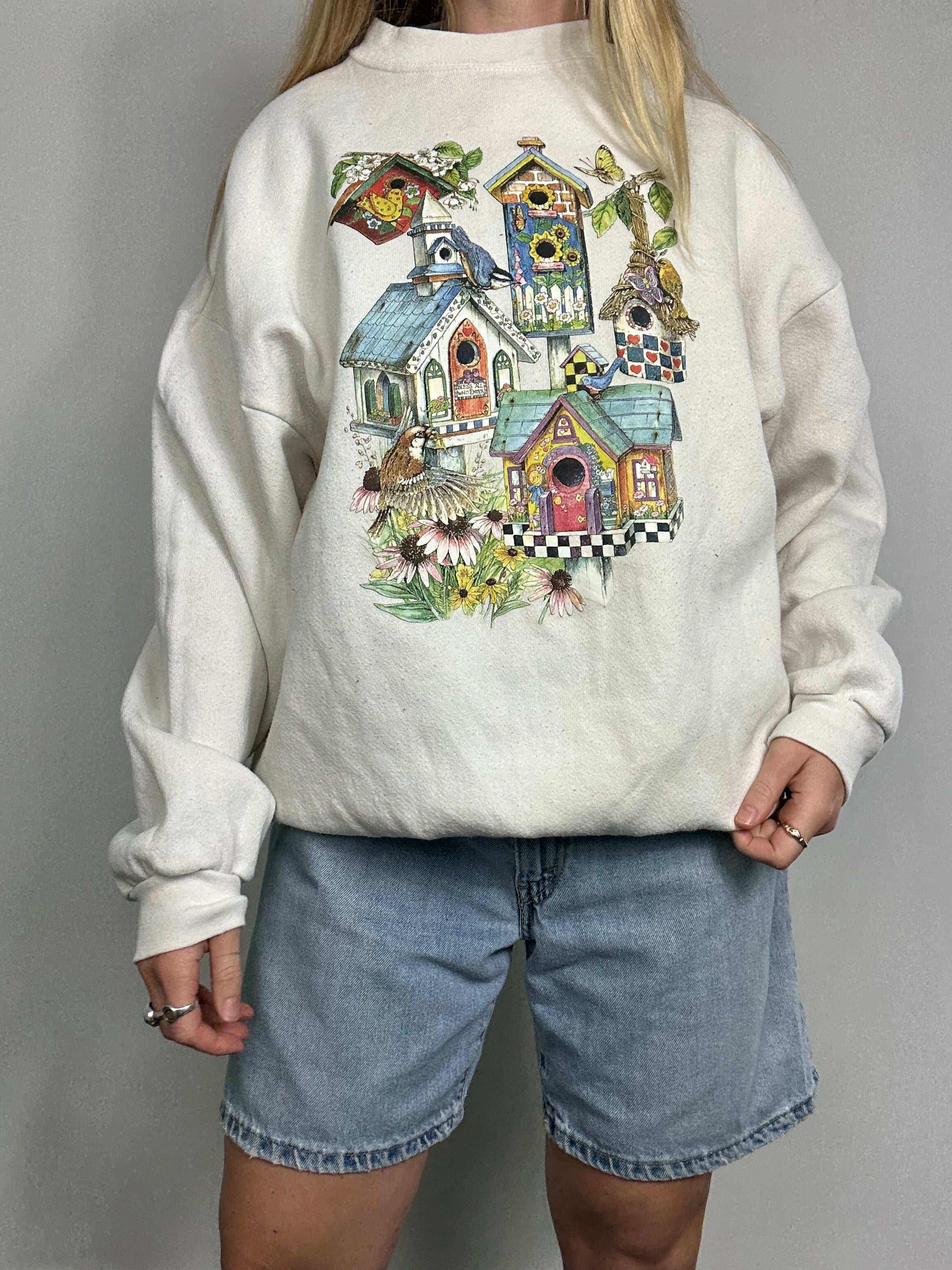 Bird House 90's Sweater Size L