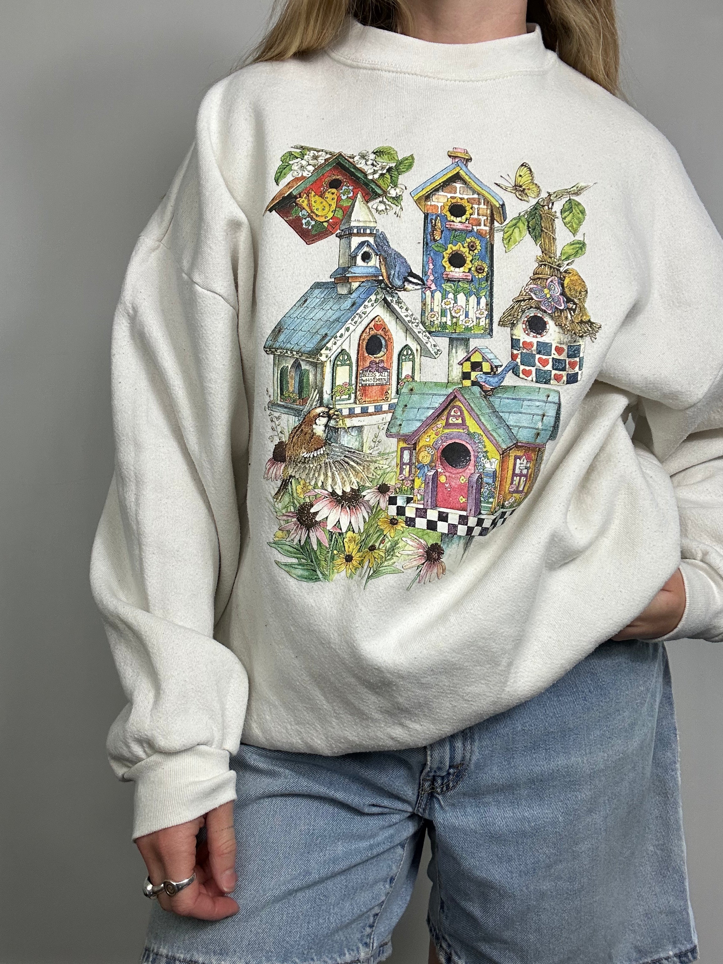 Bird House 90's Sweater Size L