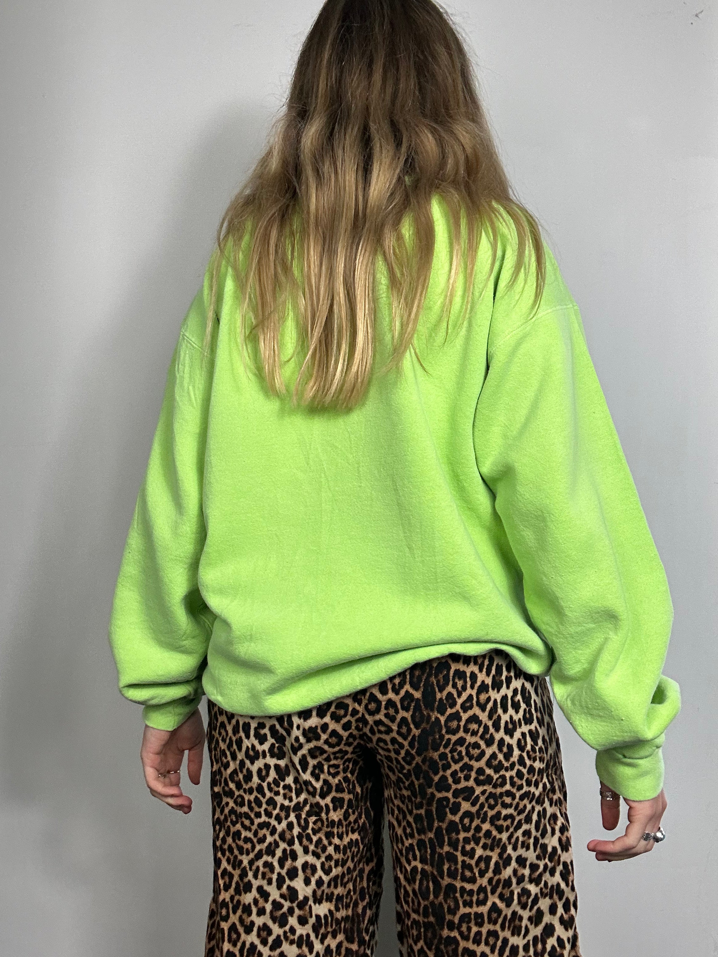 Lime Green Bar Harbor 90's Sweater Size Xl