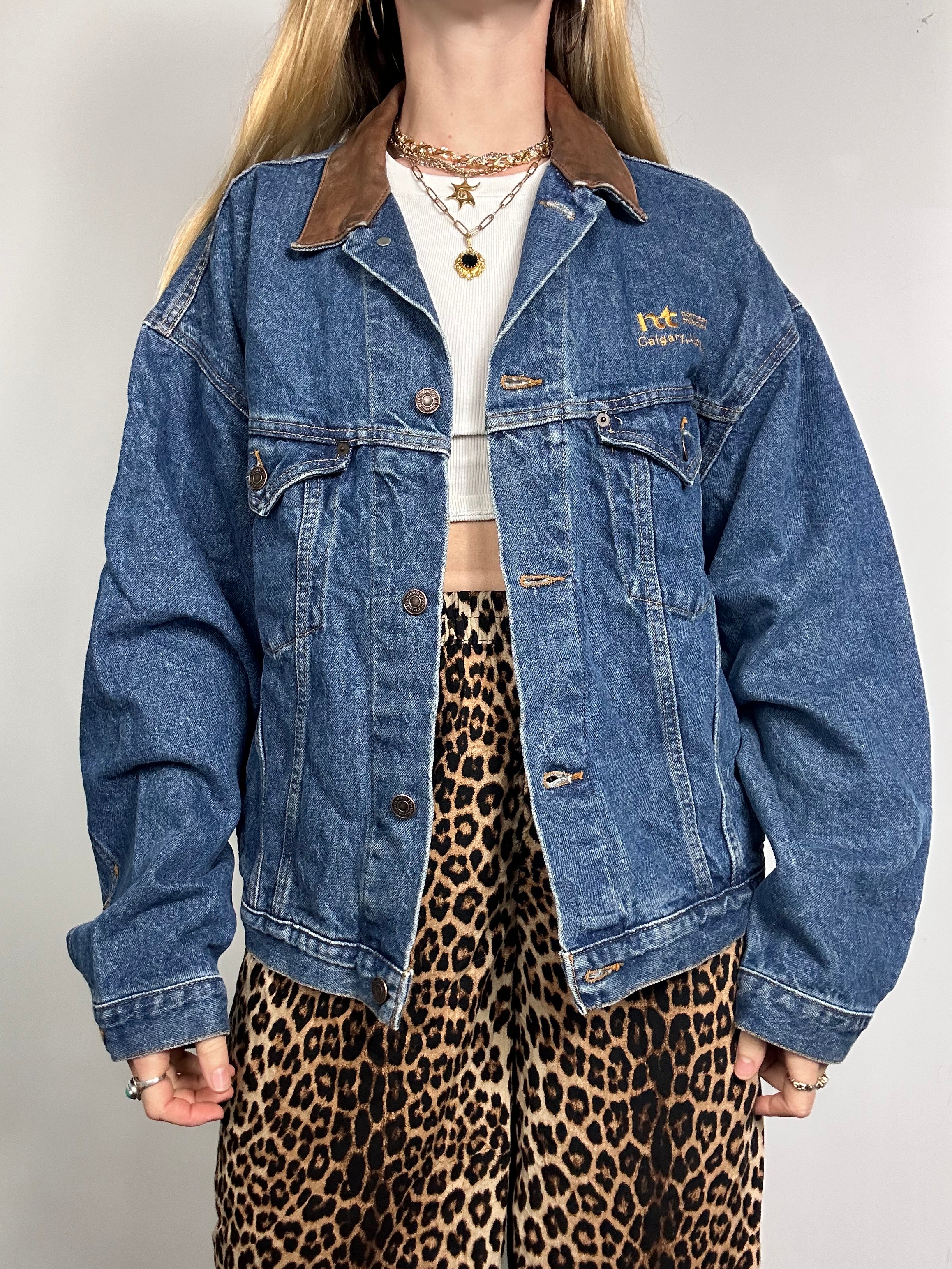 Indigo 90's Denim Jacket Size L