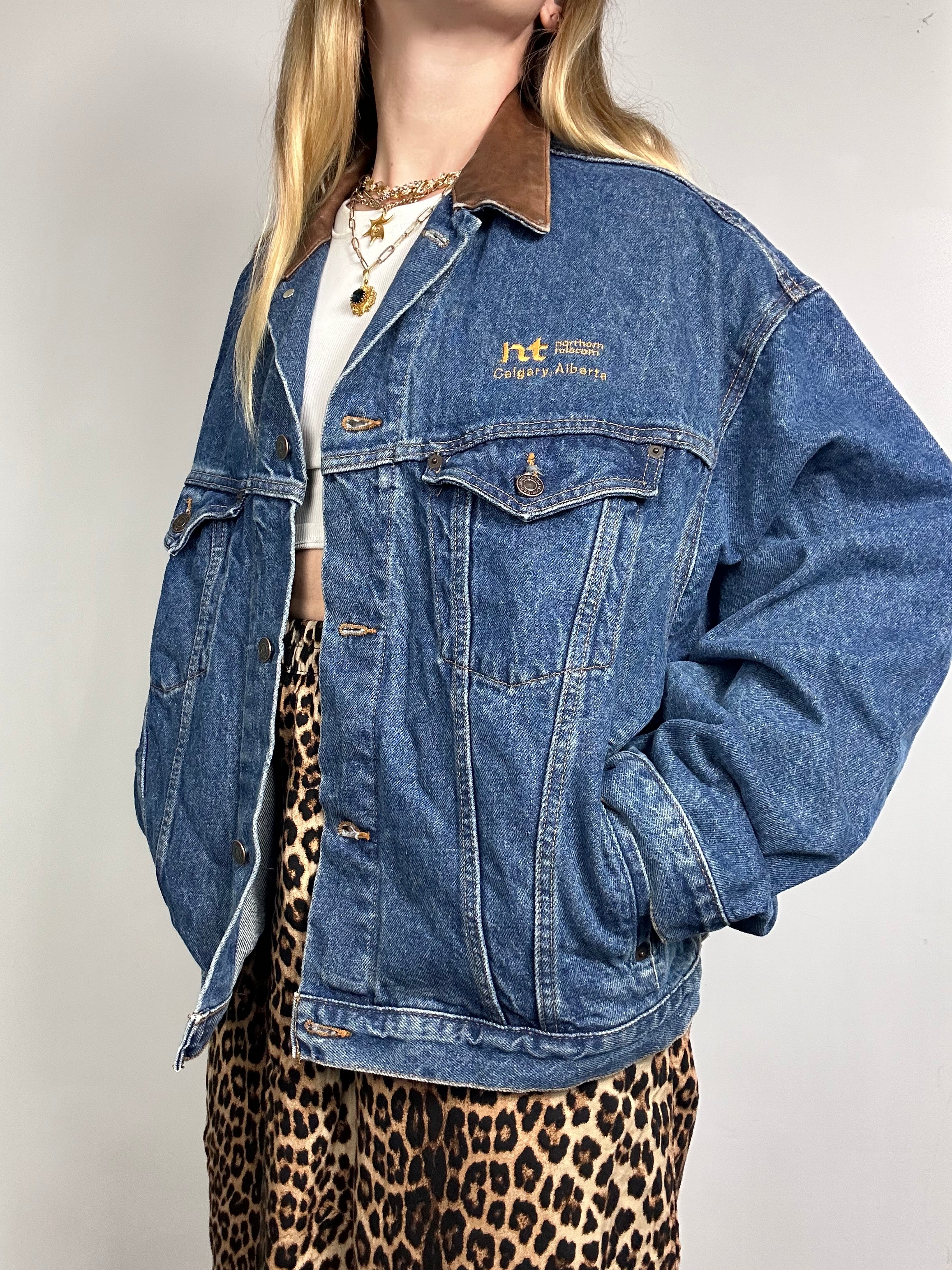Indigo 90's Denim Jacket Size L