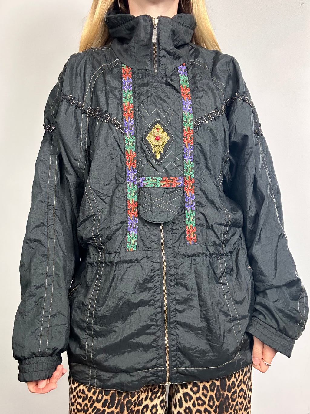 Black 80's Jacket Size L