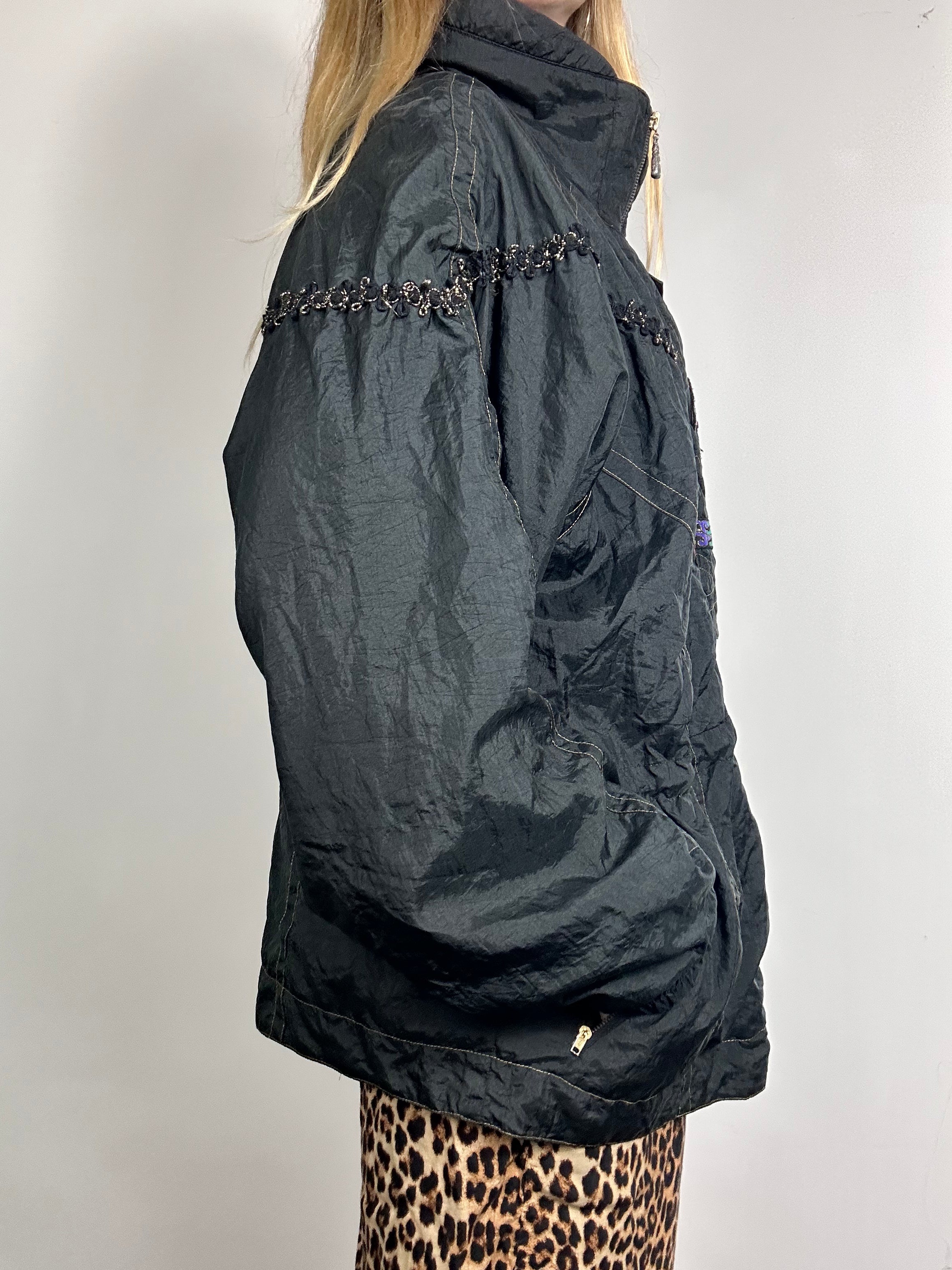 Black 80's Jacket Size L