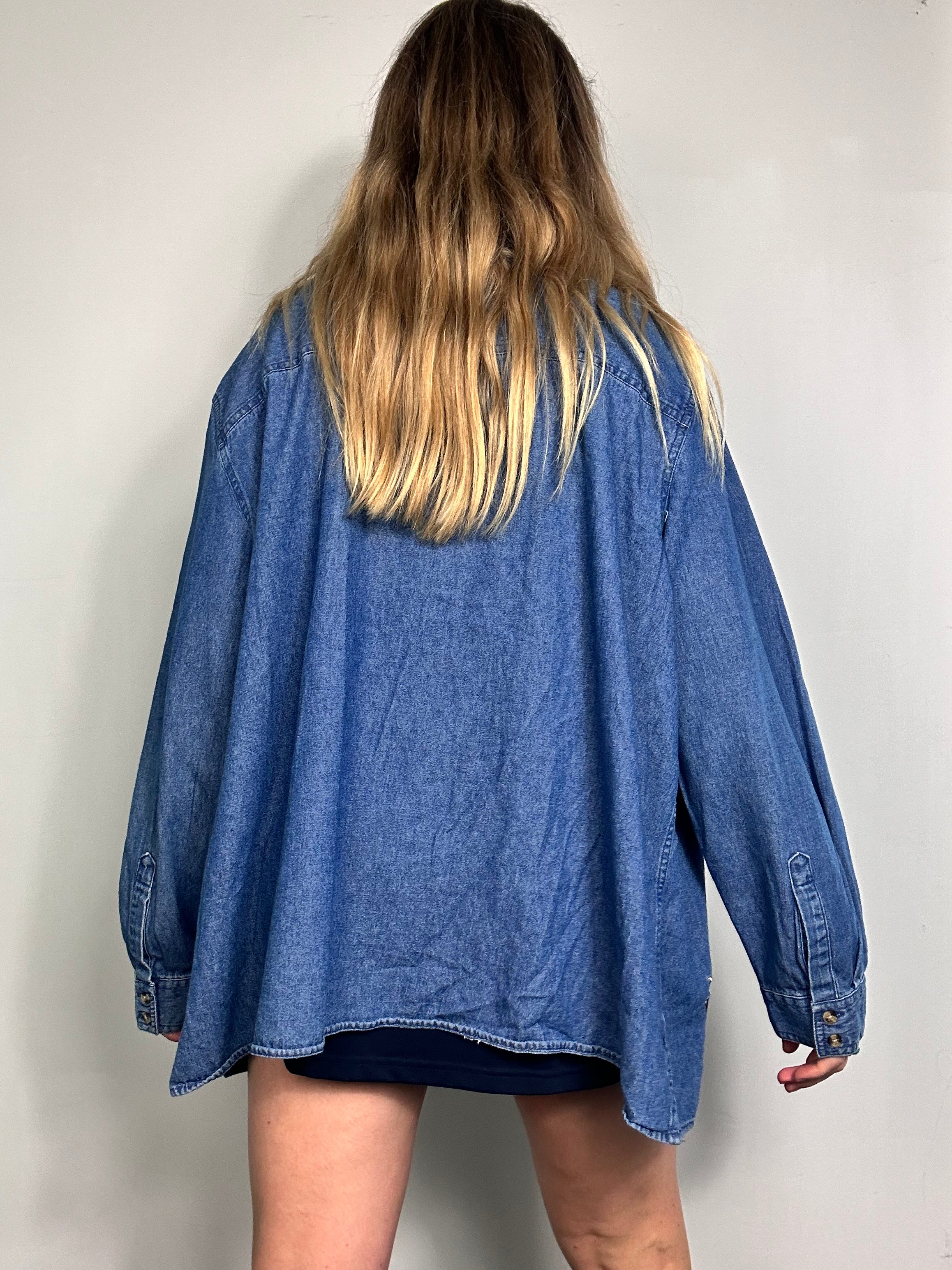 halloween Denim 90's Shirt Size Cl