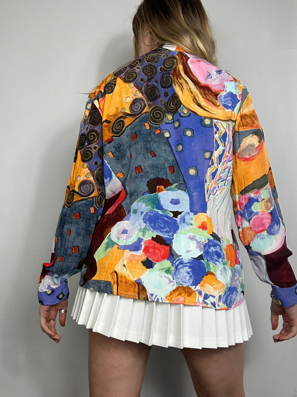 Swirl Print 90's Shirt Size 10