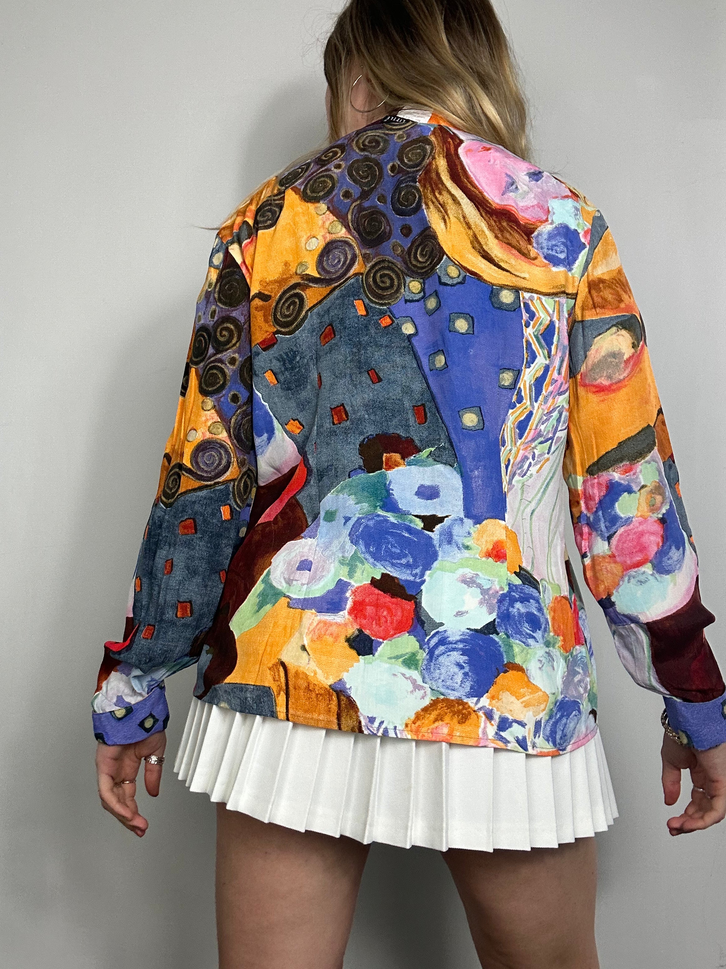 Swirl Print 90's Shirt Size 10