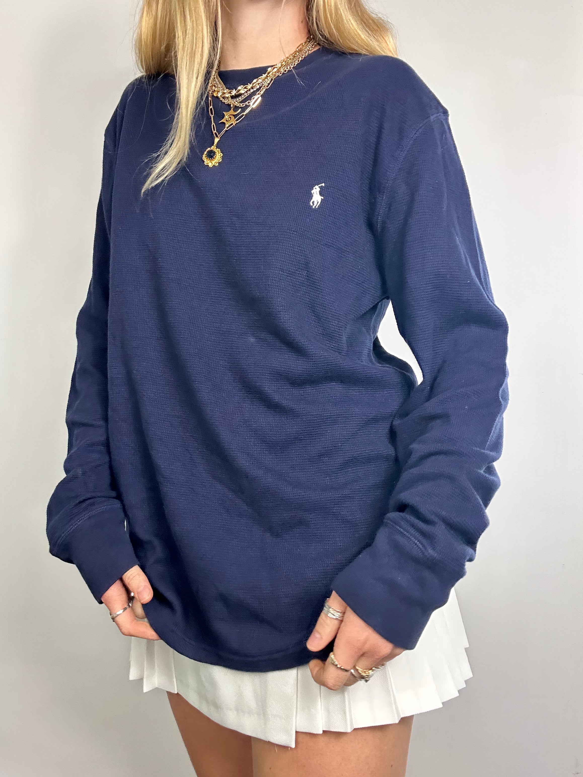 Ralph Lauren Navy Long Sleeve Size M